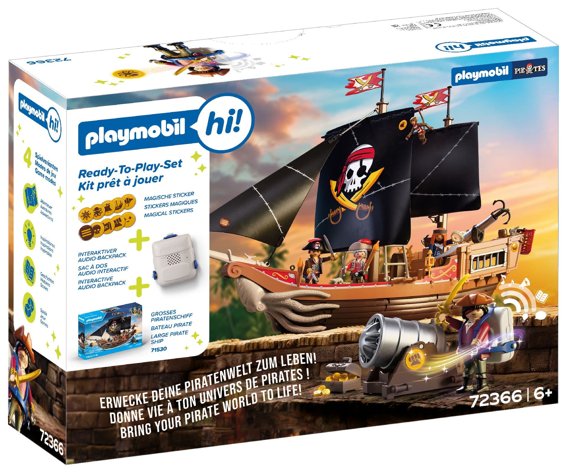 PLAYMOBIL hi! 72366 Piraten Ready-to-Play Set