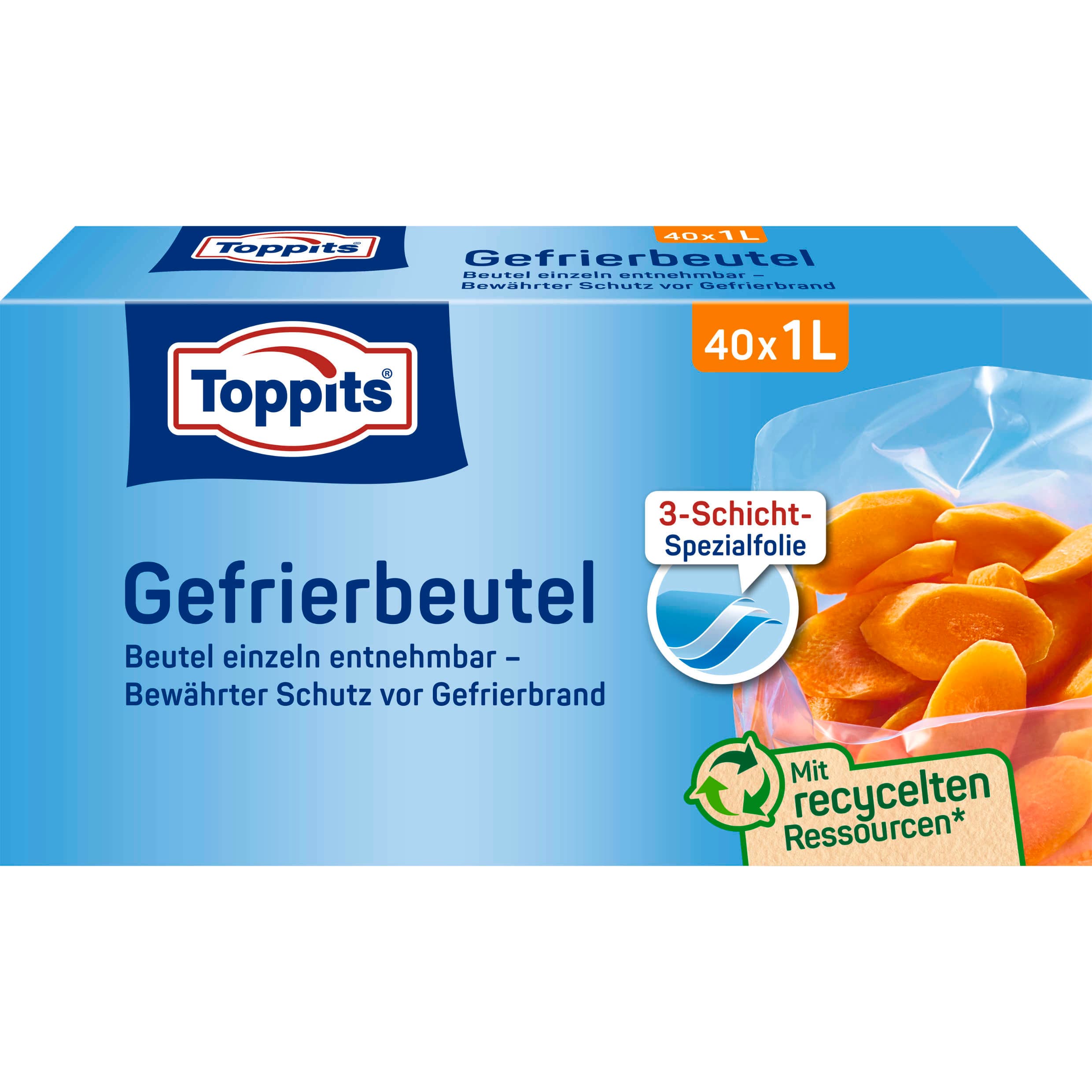 Toppits Gefrierbeutel 1L