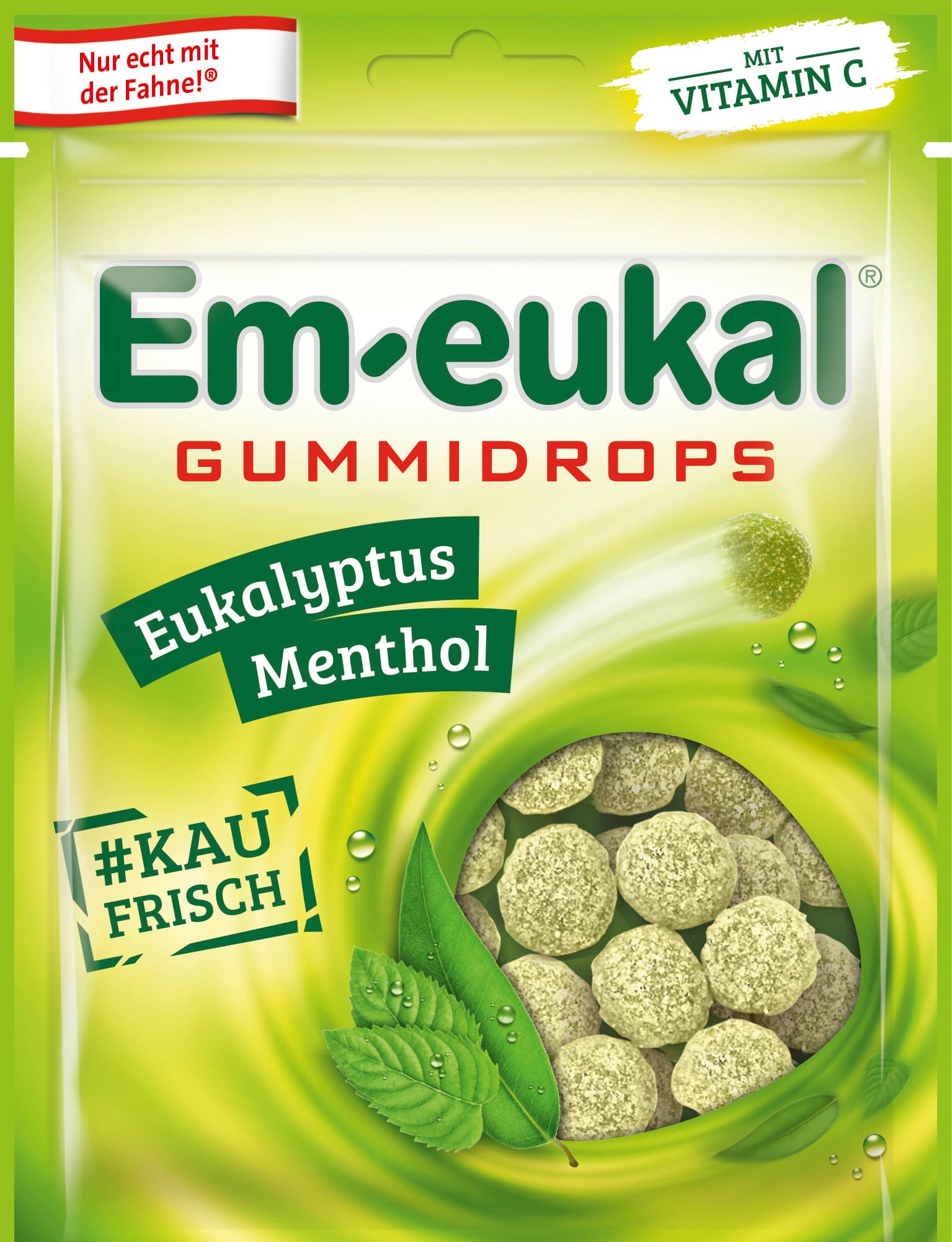 Em-eukal Gummidrops Eukalyptus-Menthol zuckerhaltig