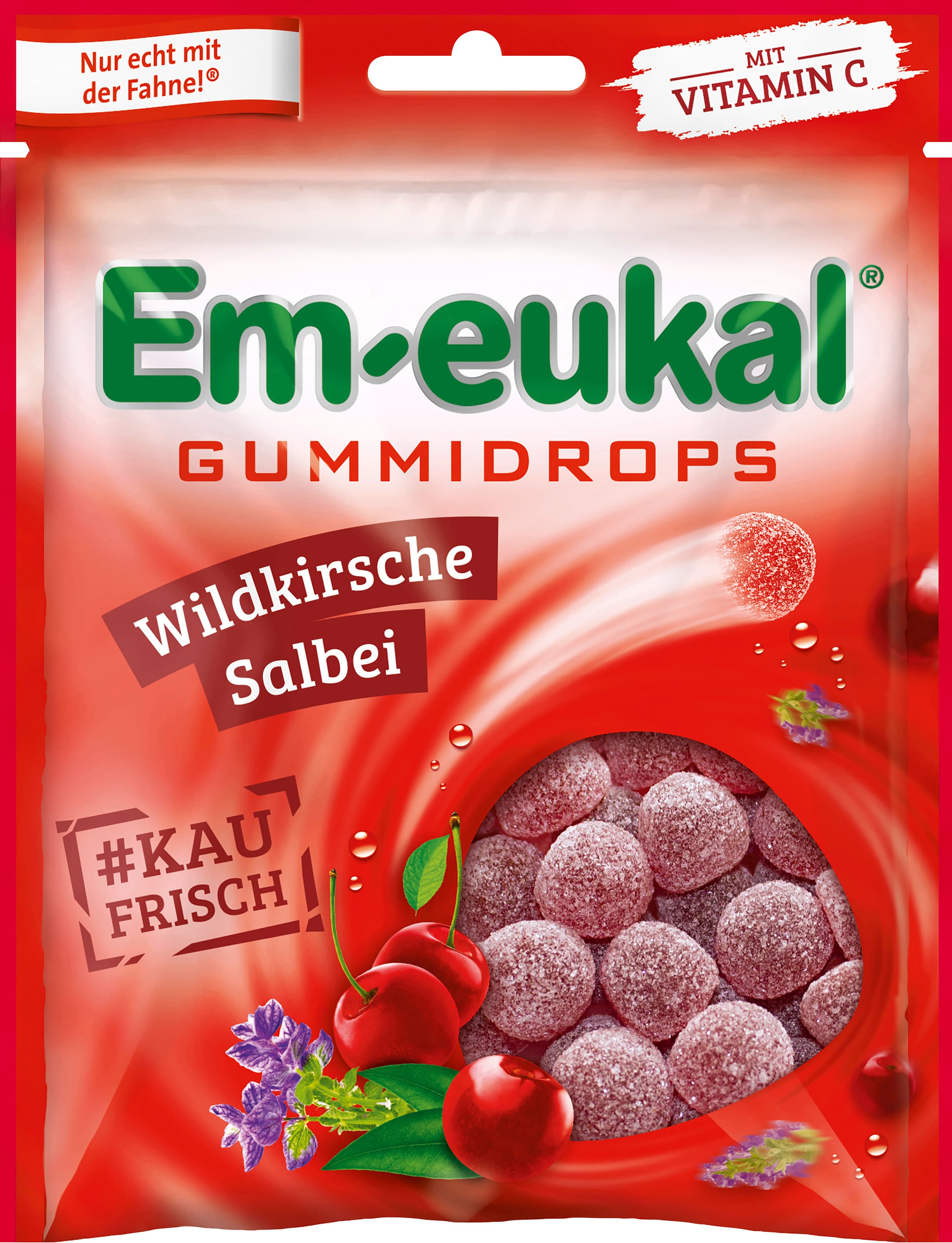 Em-eukal Gummidrops Wildkirsche-Salbei zuckerhaltig