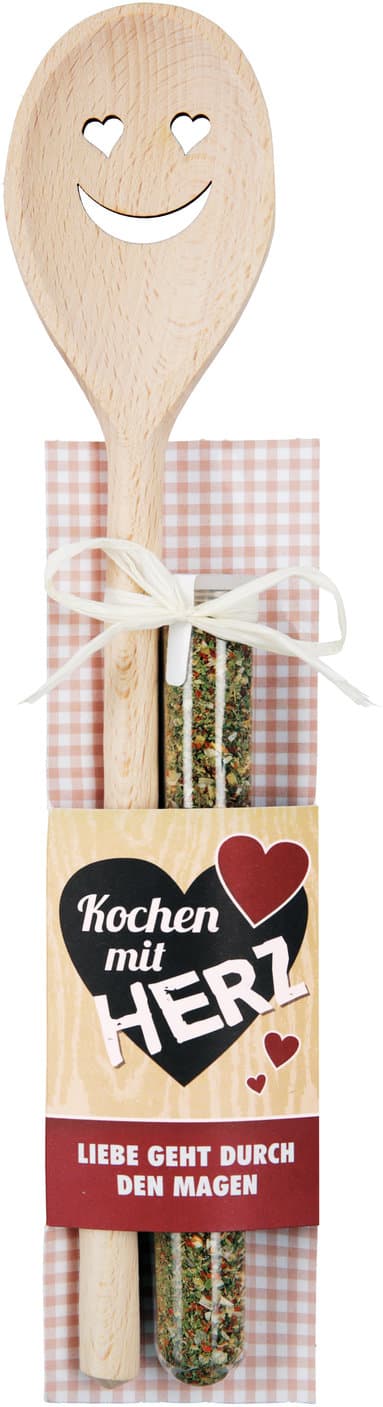 GILDE Kochlöffel Kochen mit Herz