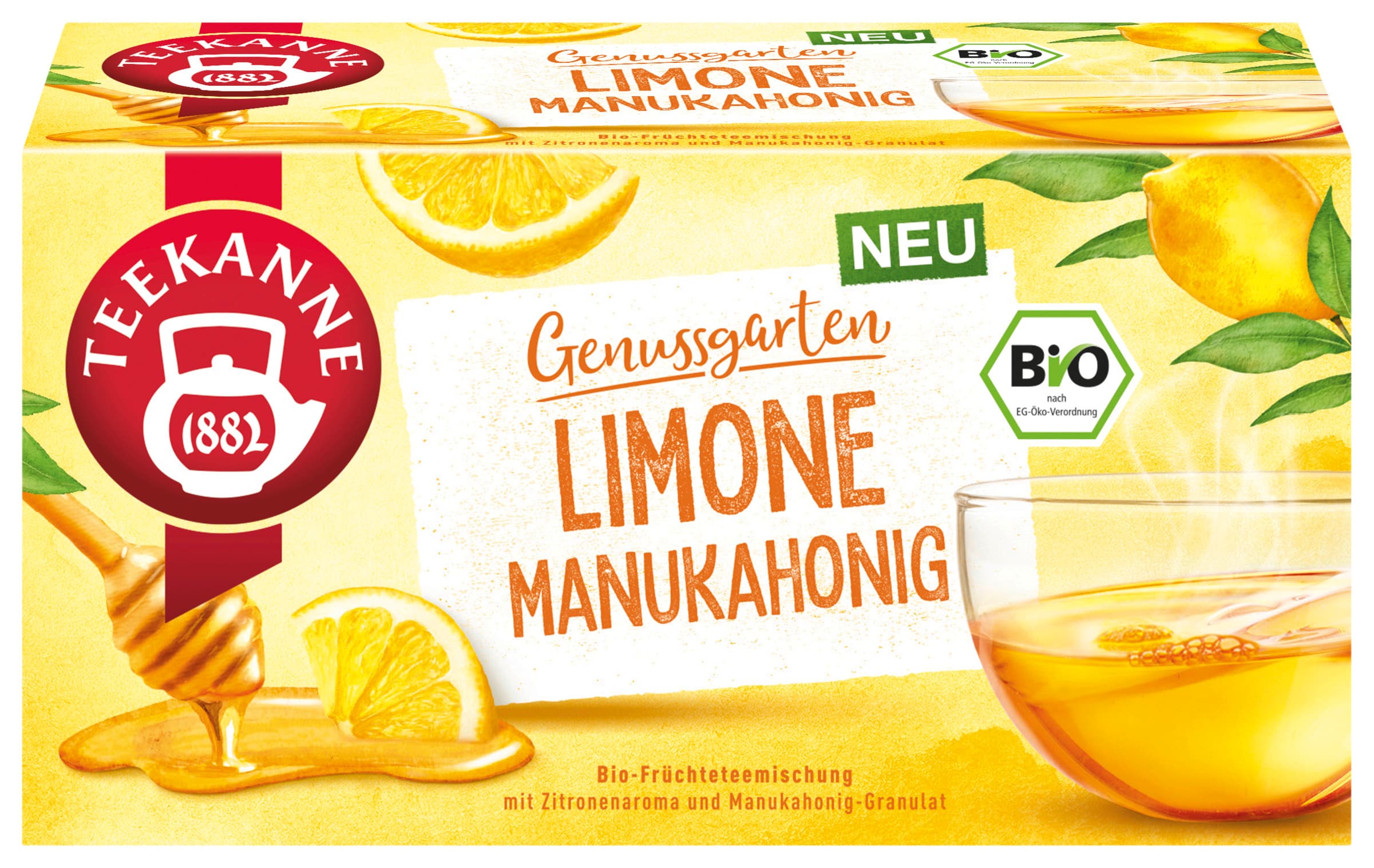 TEEKANNE BIO Genussgarten Limone Manukahonig