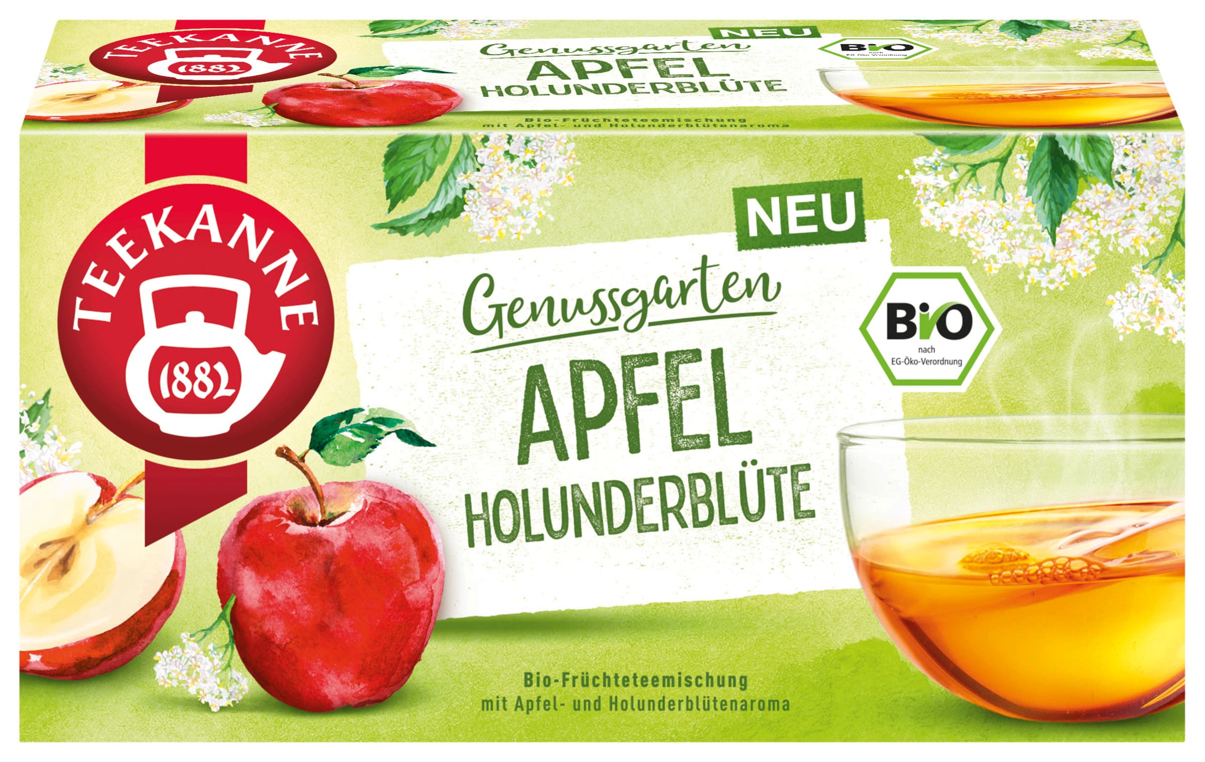 TEEKANNE BIO Früchtetee Genussgarten Apfel Holunder