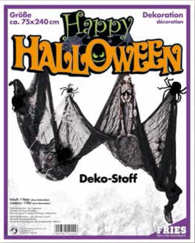 FRIES 54155 - HALLOWEEN DEKOSTOFF SCHWARZ