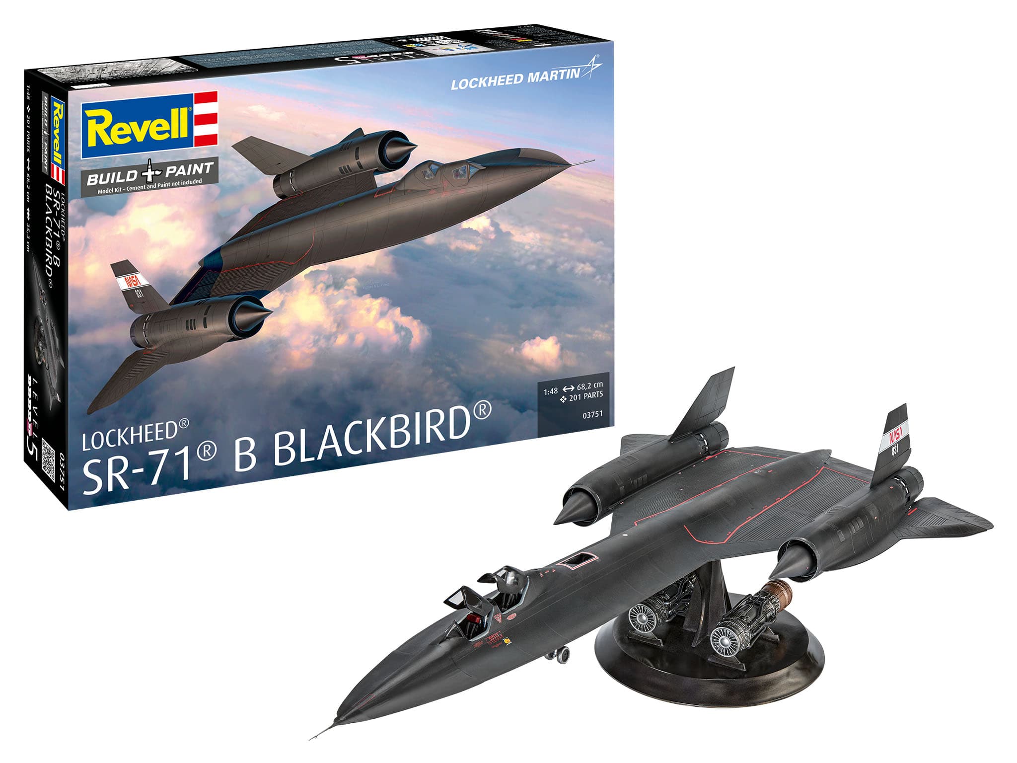 Revell 03751 Lockheed SR-71B Blackbird, Revell Modellbausatz