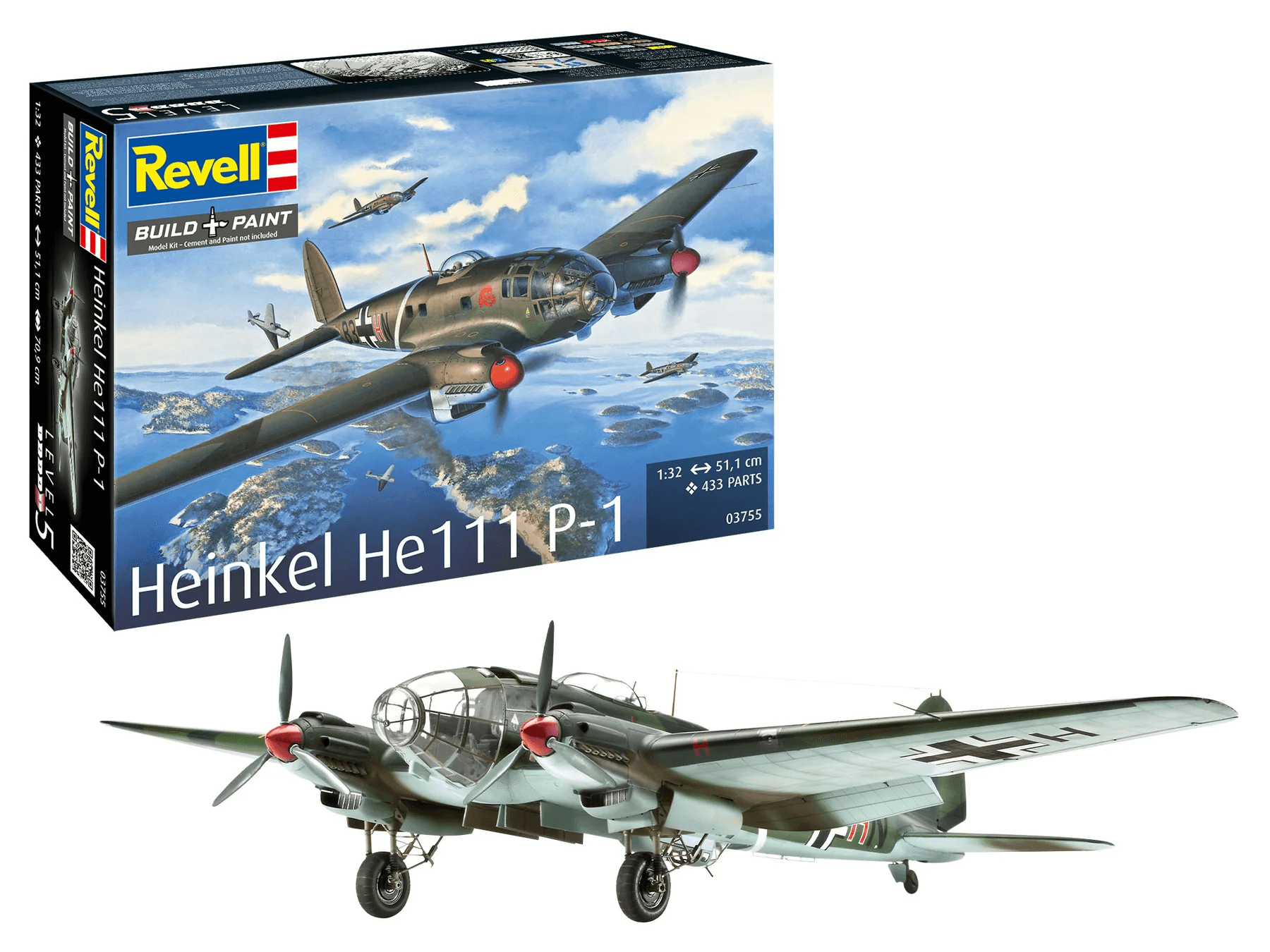 Revell 03755 Heinkel He 111 P-1 Modellbausatz 1:32