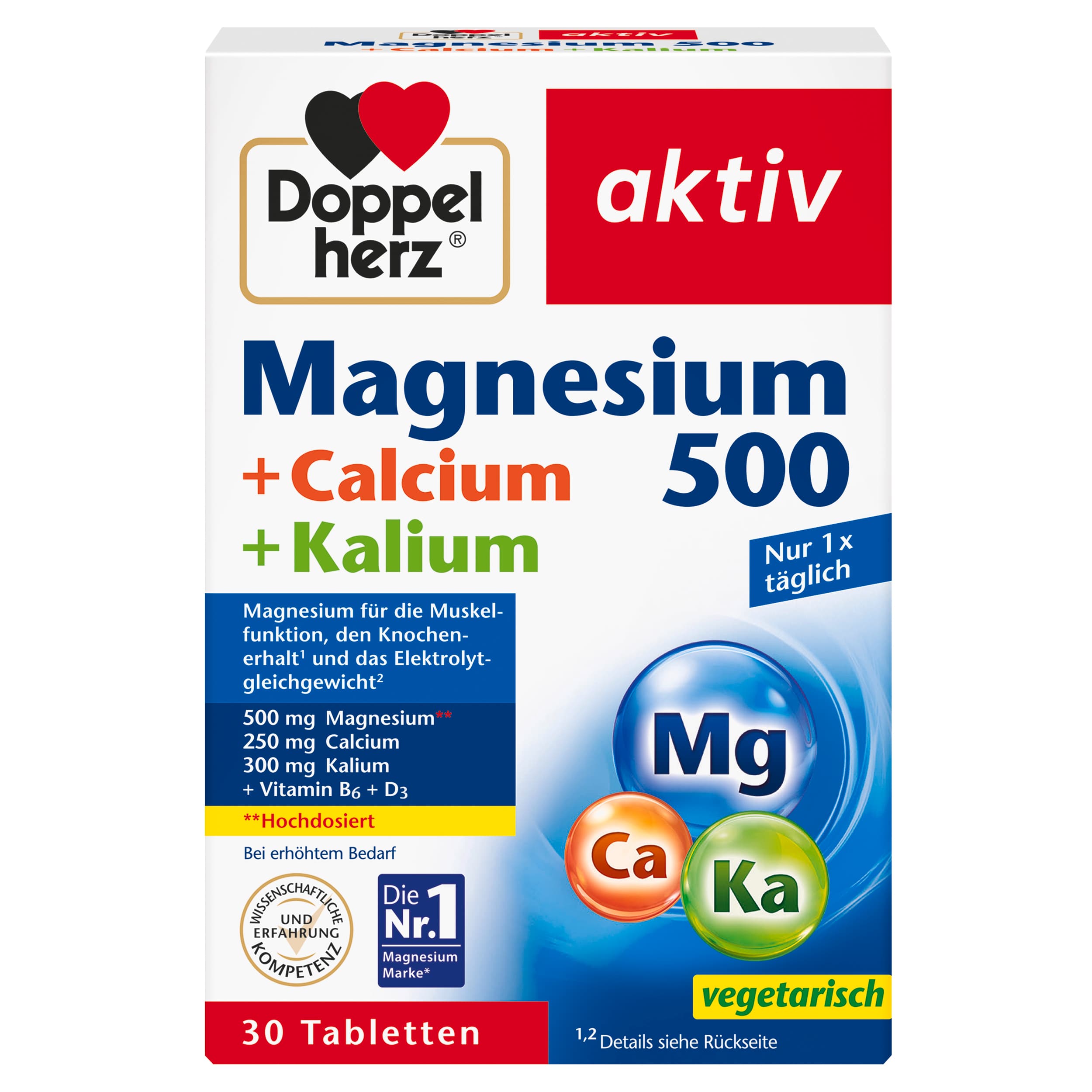 Doppelherz Magnesium 500 + Calcium + Kalium