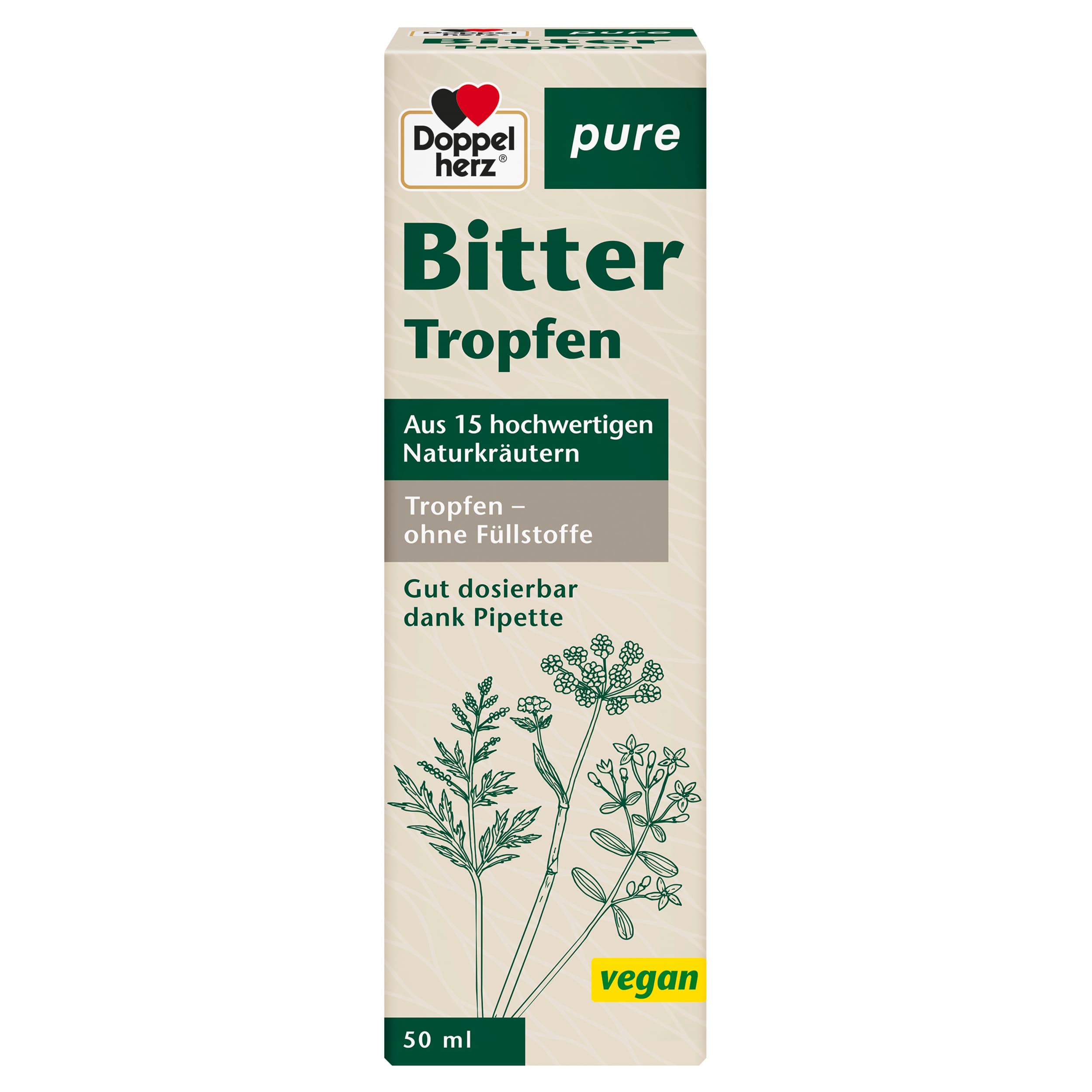 Doppelherz pure Bitter Tropfen 50 ml