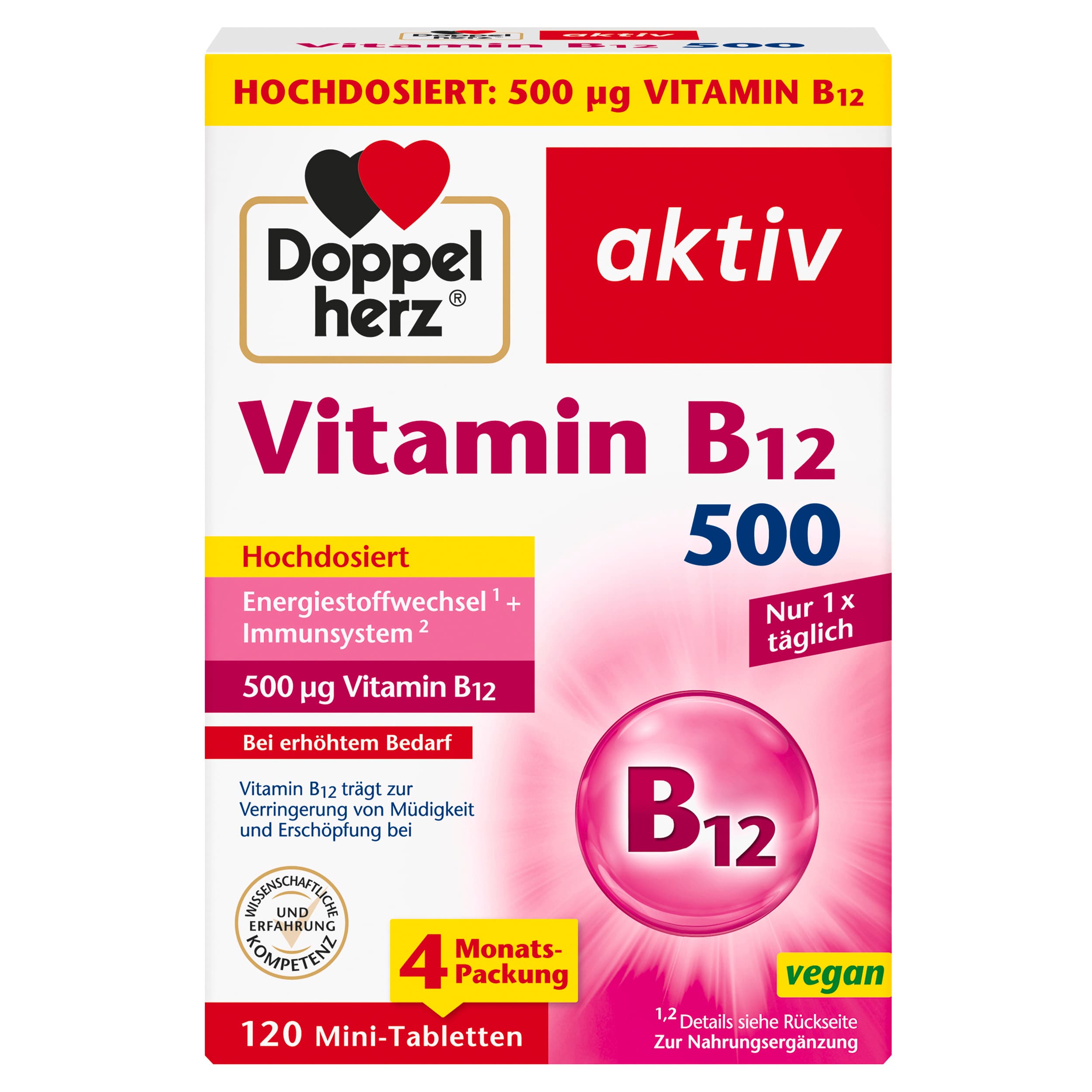 Doppelherz Vitamin B12 500 120 Mini-Tabletten
