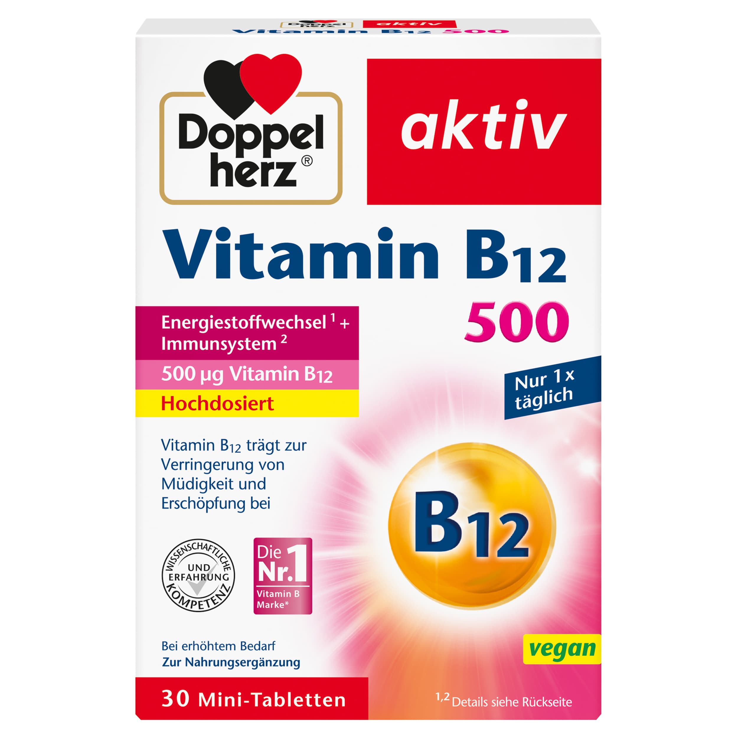 Doppelherz Vitamin B12 500 Mini-Tabletten