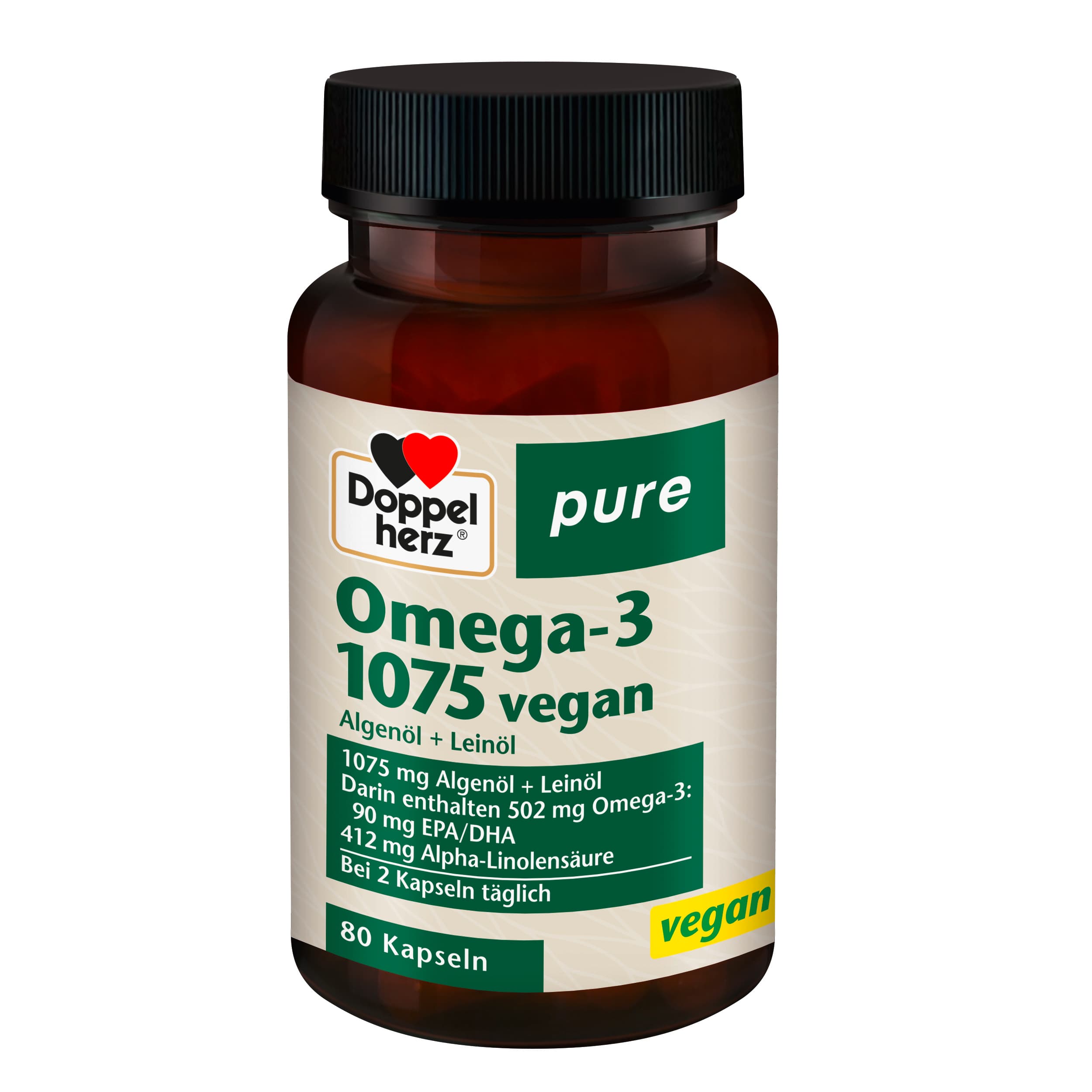 Doppelherz pure Omega-3 1075 vegan