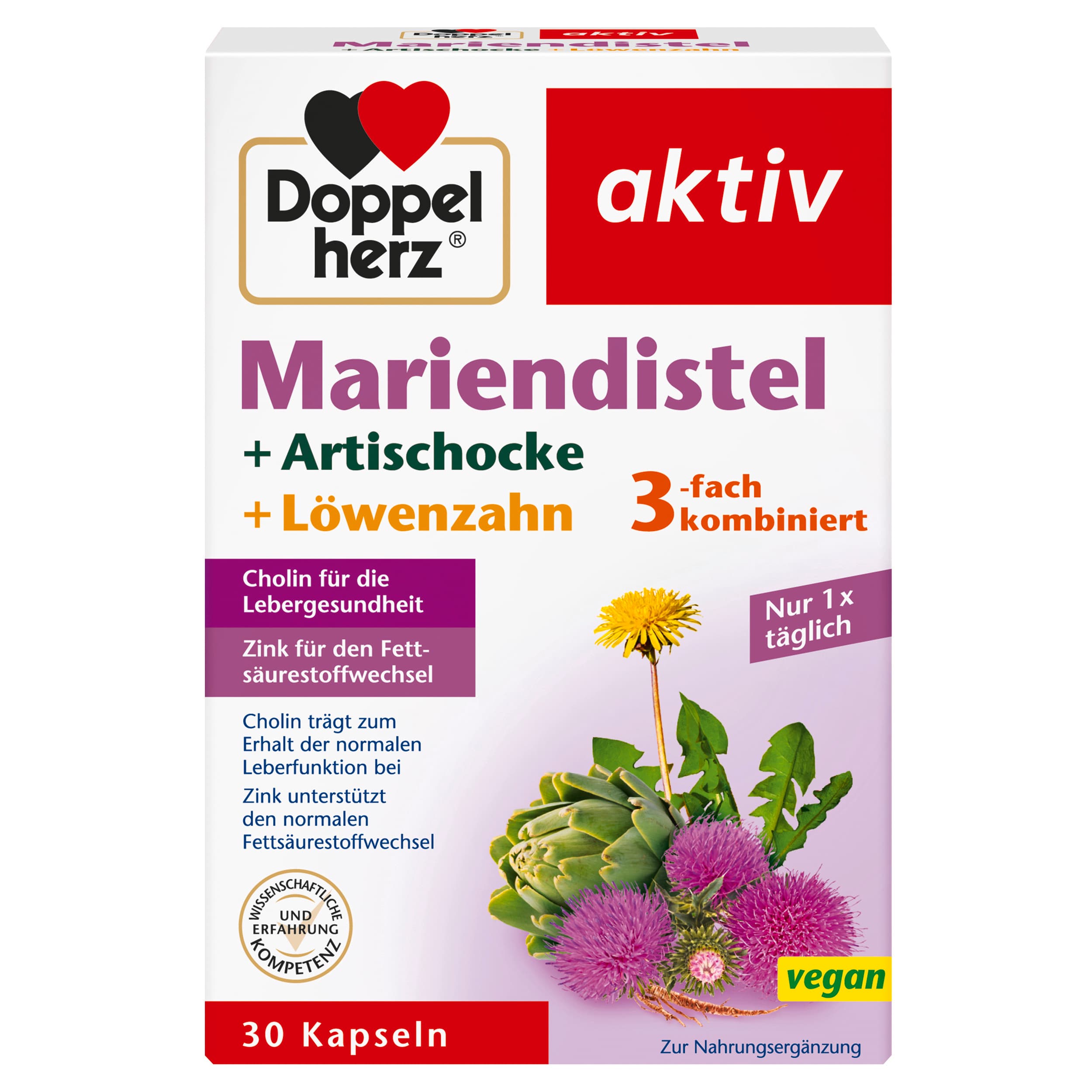 Doppelherz Mariendistel + Artischocke + Löwenzahn