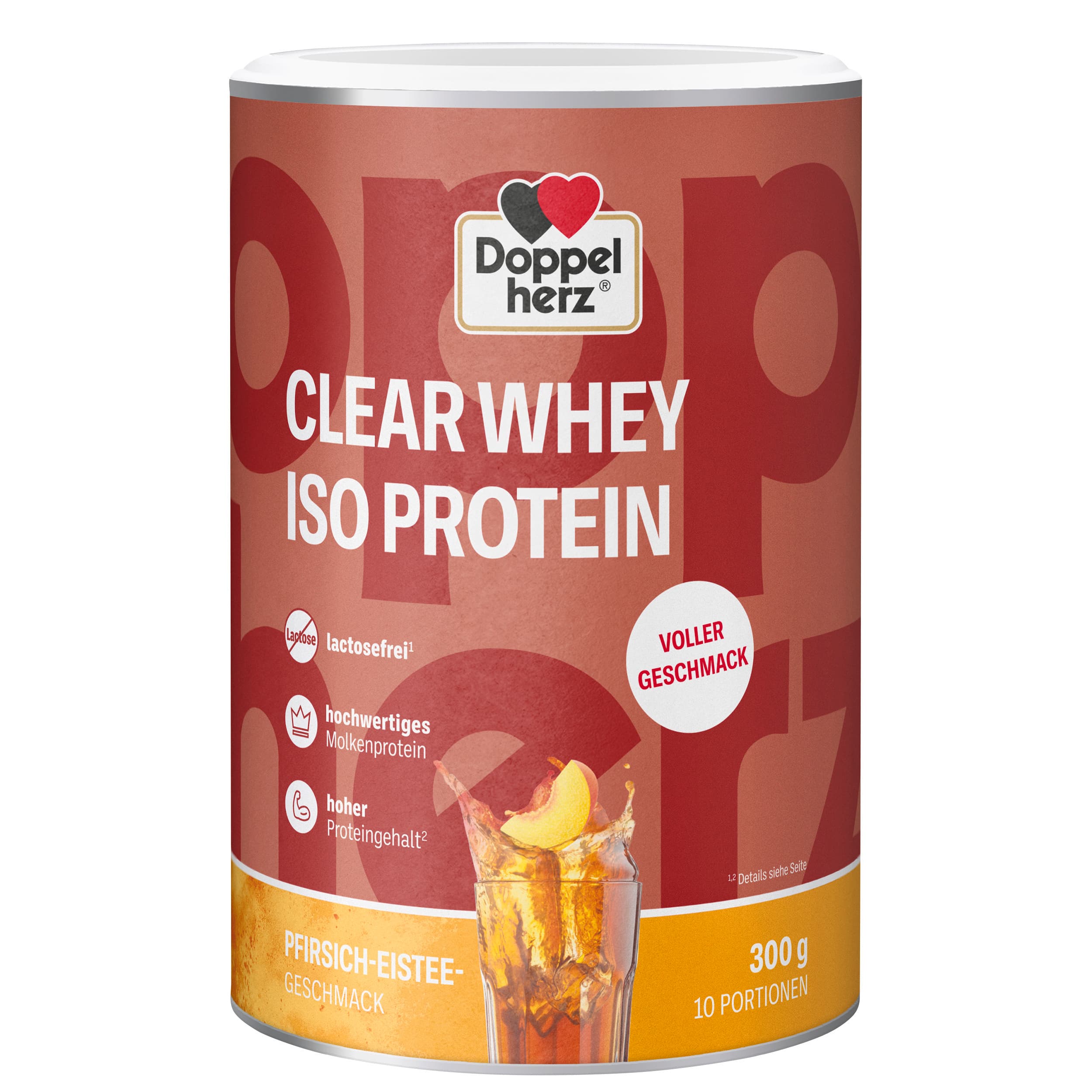 Doppelherz Clear Whey Iso Protein Pfirsich-Eistee