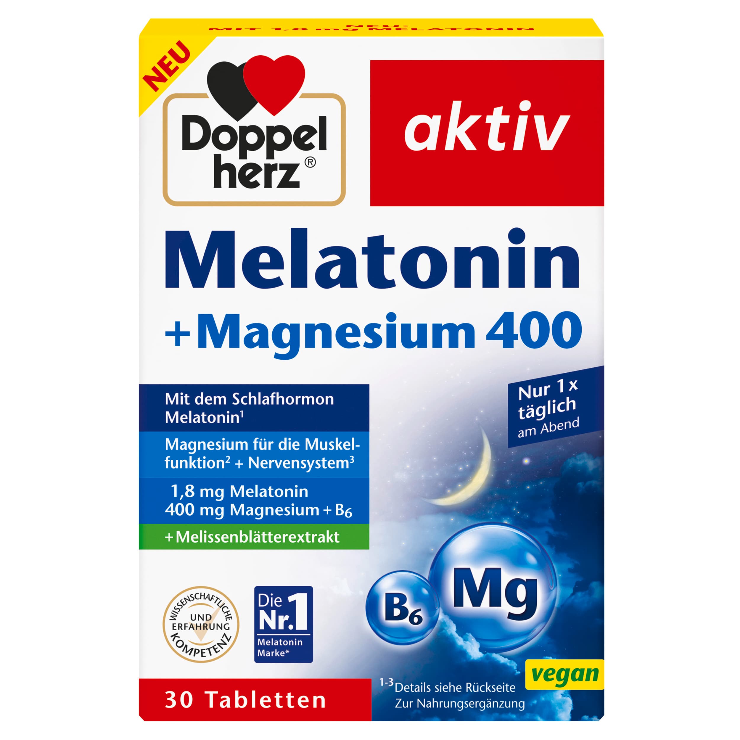 Doppelherz aktiv Melatonin + Magnesium 400
