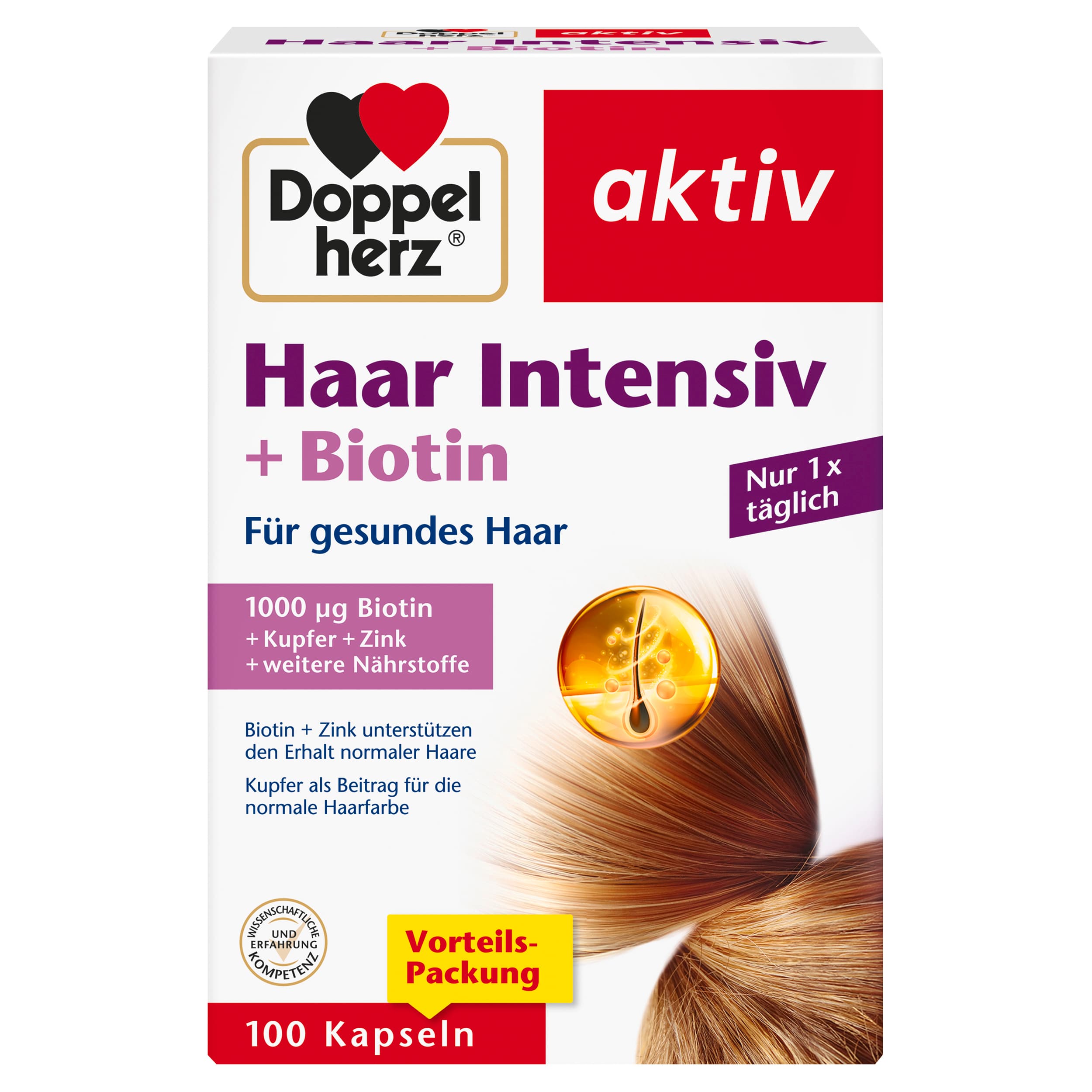 Doppelherz Haar Intensiv + Biotin 100 Kapseln
