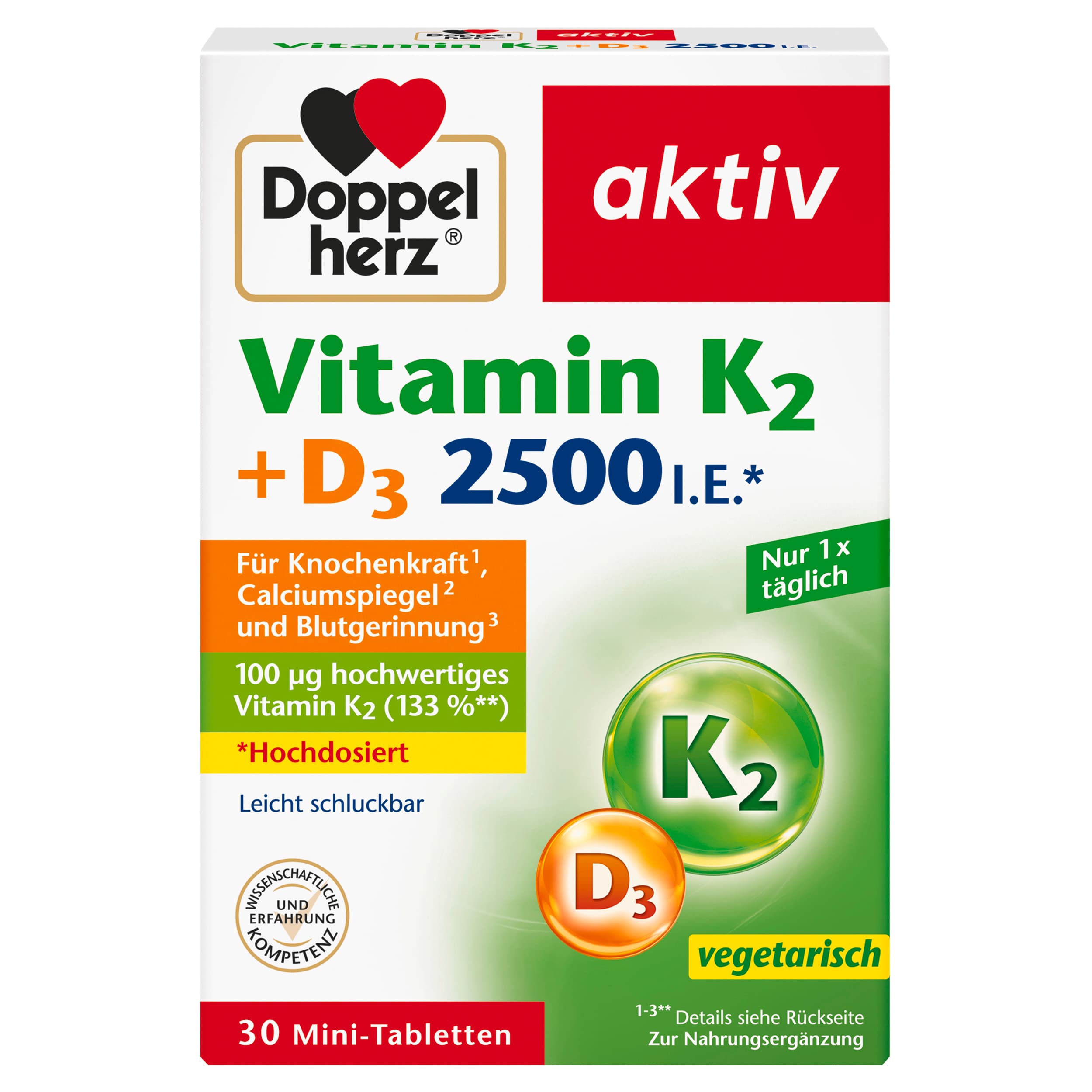 Doppelherz Vitamin K2 + D3 2500 I.E.