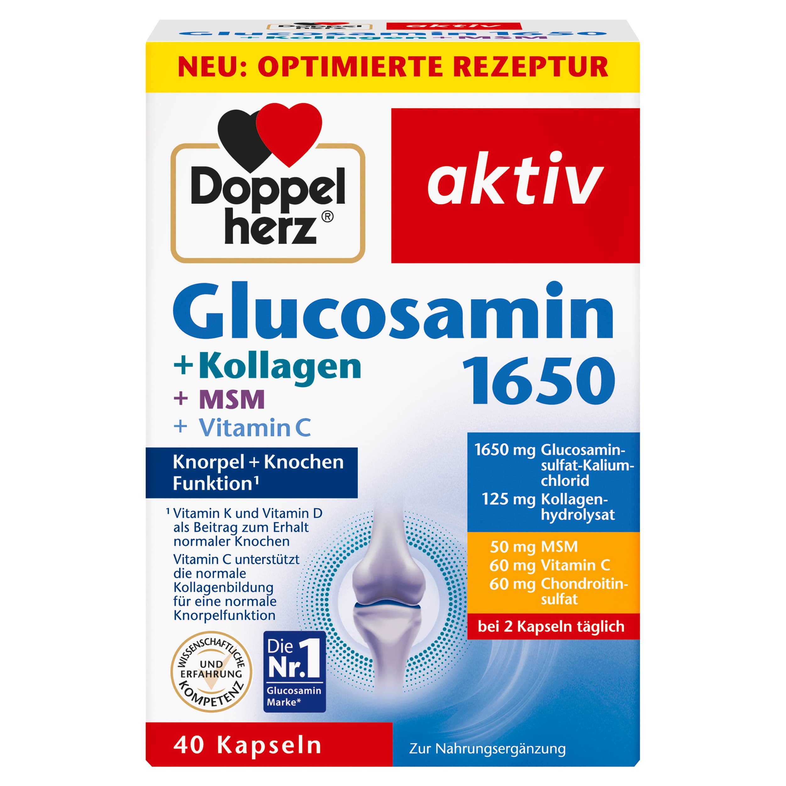 Doppelherz Glucosamin 1650 + Kollagen + MSM
