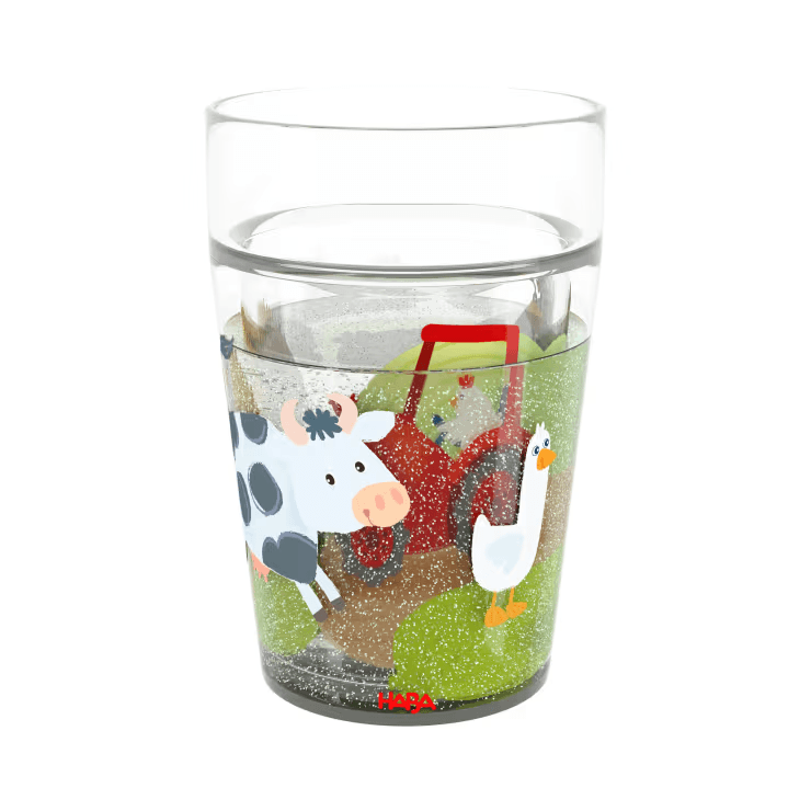 HABA Glitzerbecher Bauernhof, Motiv 1