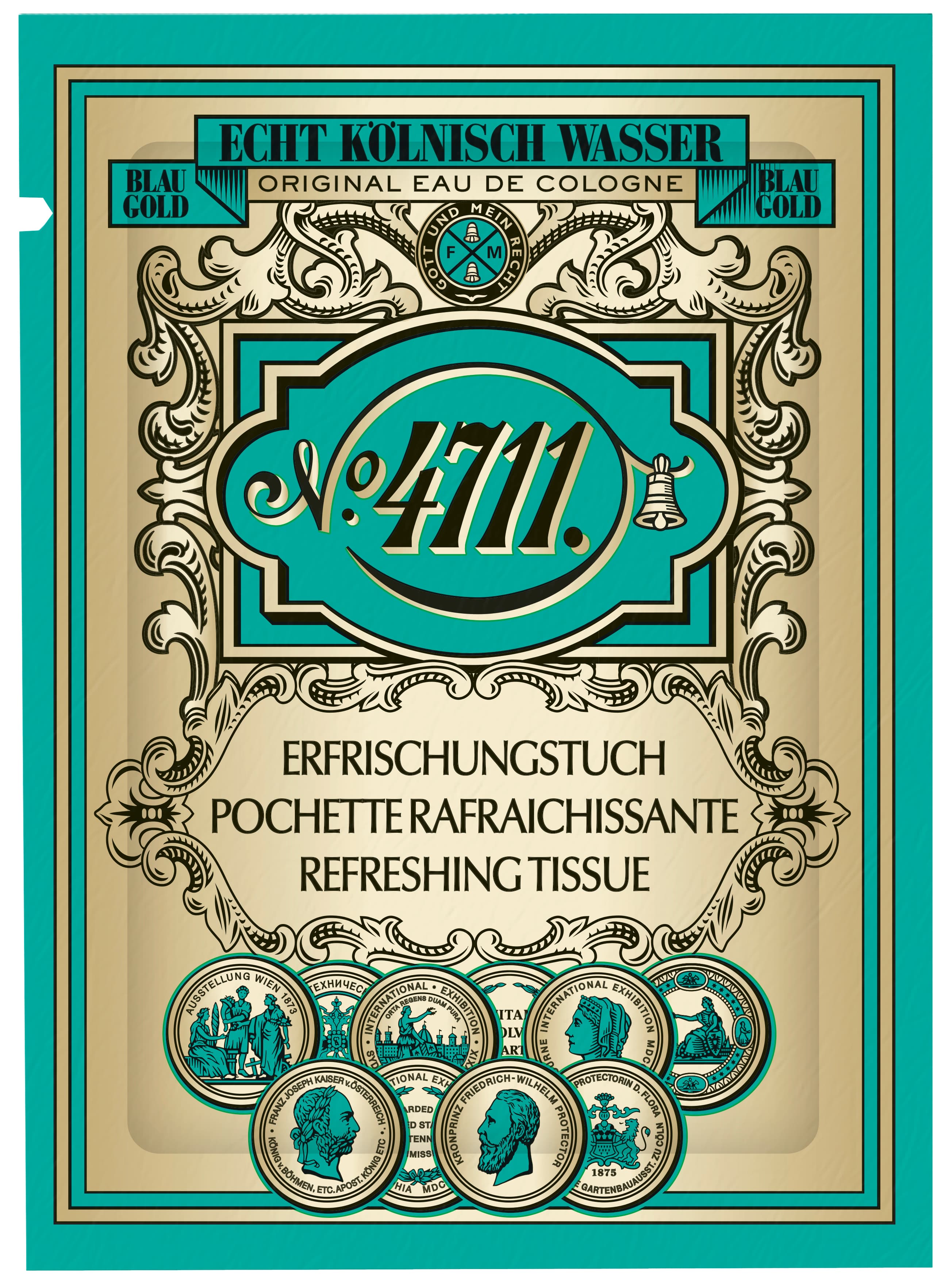 4711 Echt Kölnisch Wasser Erfrischungstuch Eau de Cologne