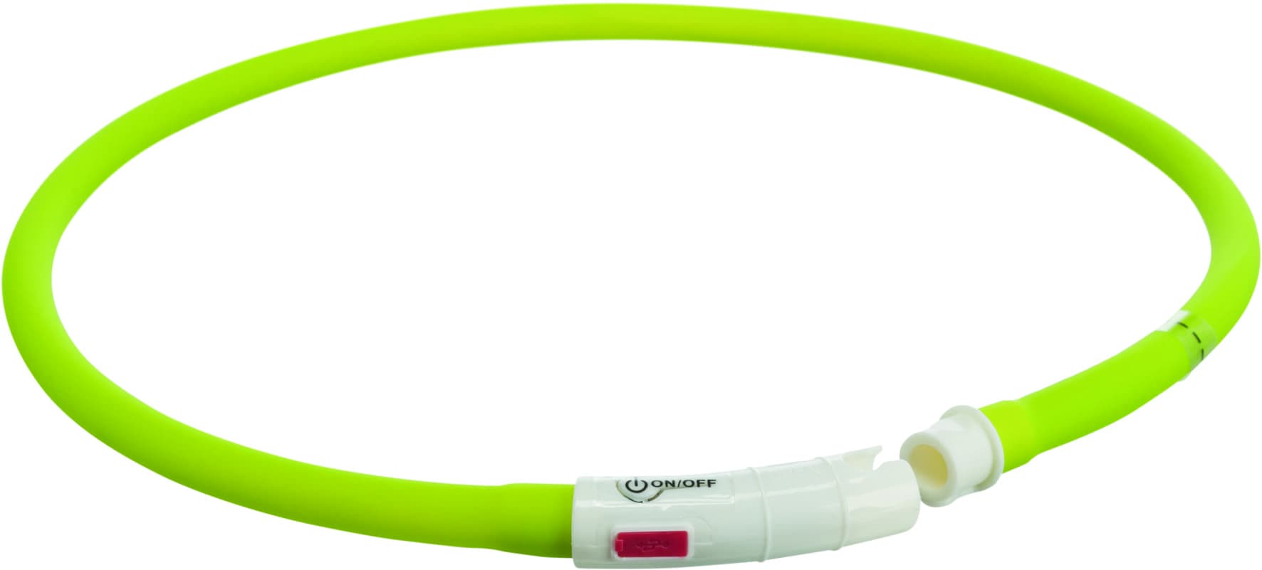 Trixie Flash Leuchtring USB grün XS-XL 70 cm/10 mm