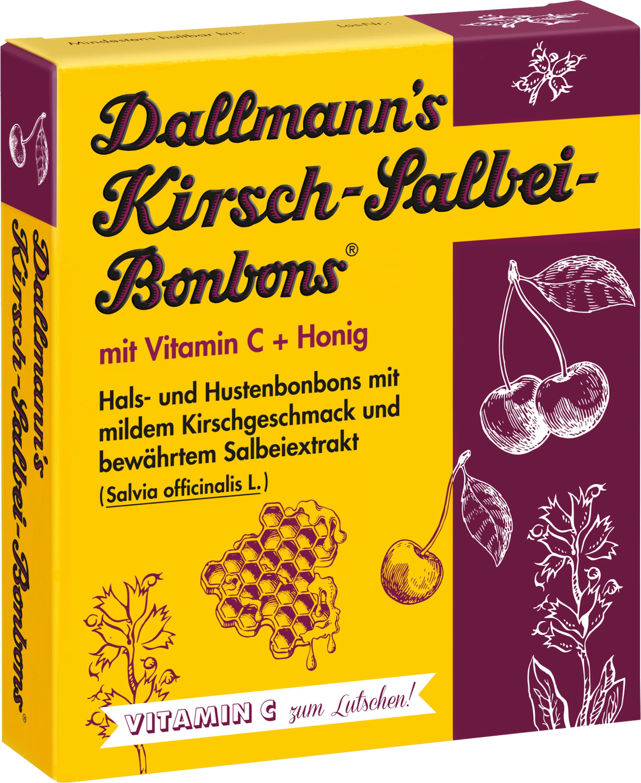 Dallmann's Kirsch-Salbei-Bonbons mit Vitamin C + Honig
