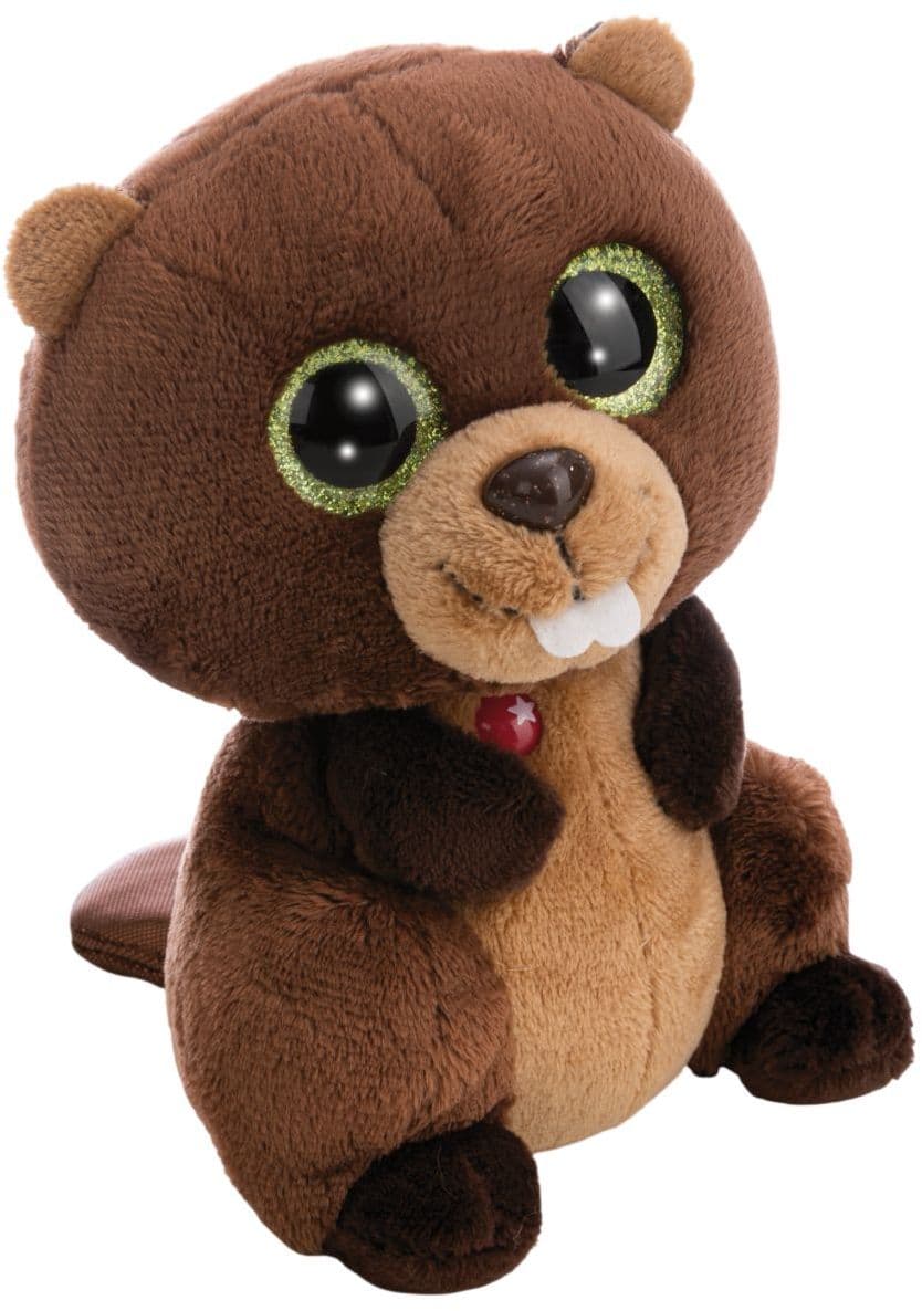NICI Kuscheltier GLUBSCHIS Biber Bobston schlenkernd 15cm