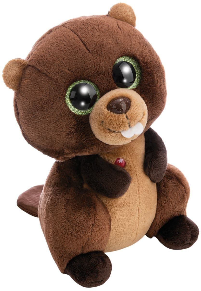 NICI Kuscheltier GLUBSCHIS Biber Bobston schlenkernd 25cm