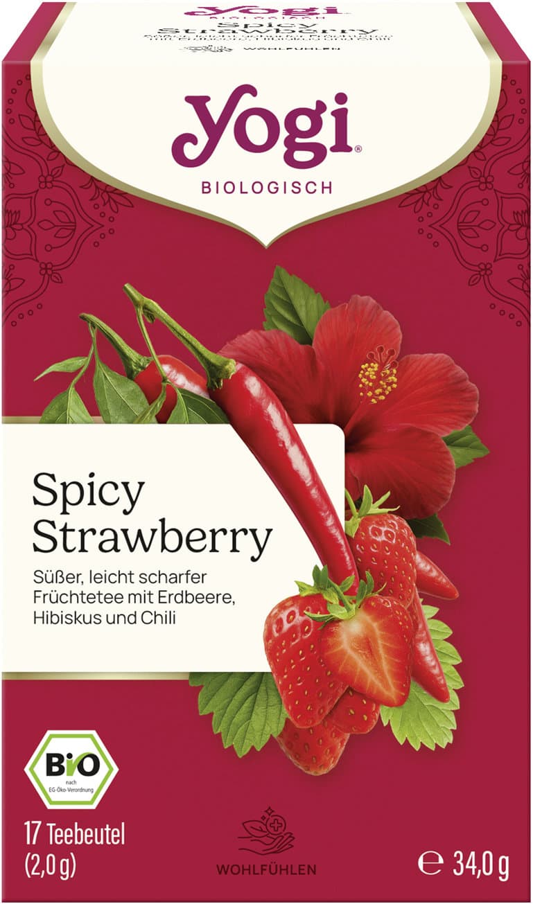 YOGI TEA Bio Früchtetee Spicy Strawberry