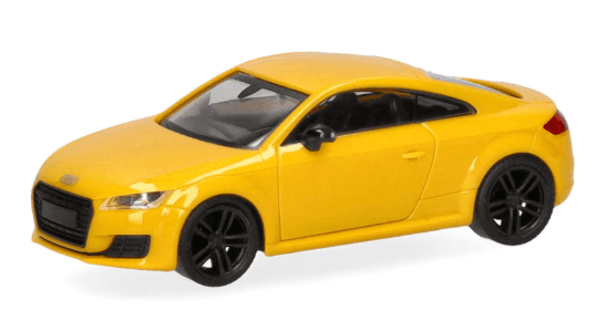 Herpa 028356-002 1:87 Audi TT Coupé, vegasgelb/schwarz