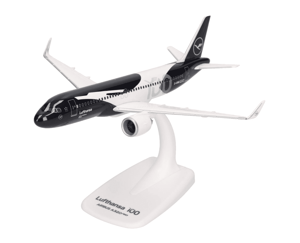 Herpa 615105 SnapFit Lufthansa Airbus A320neo 100 Jahre D-AING 1:200