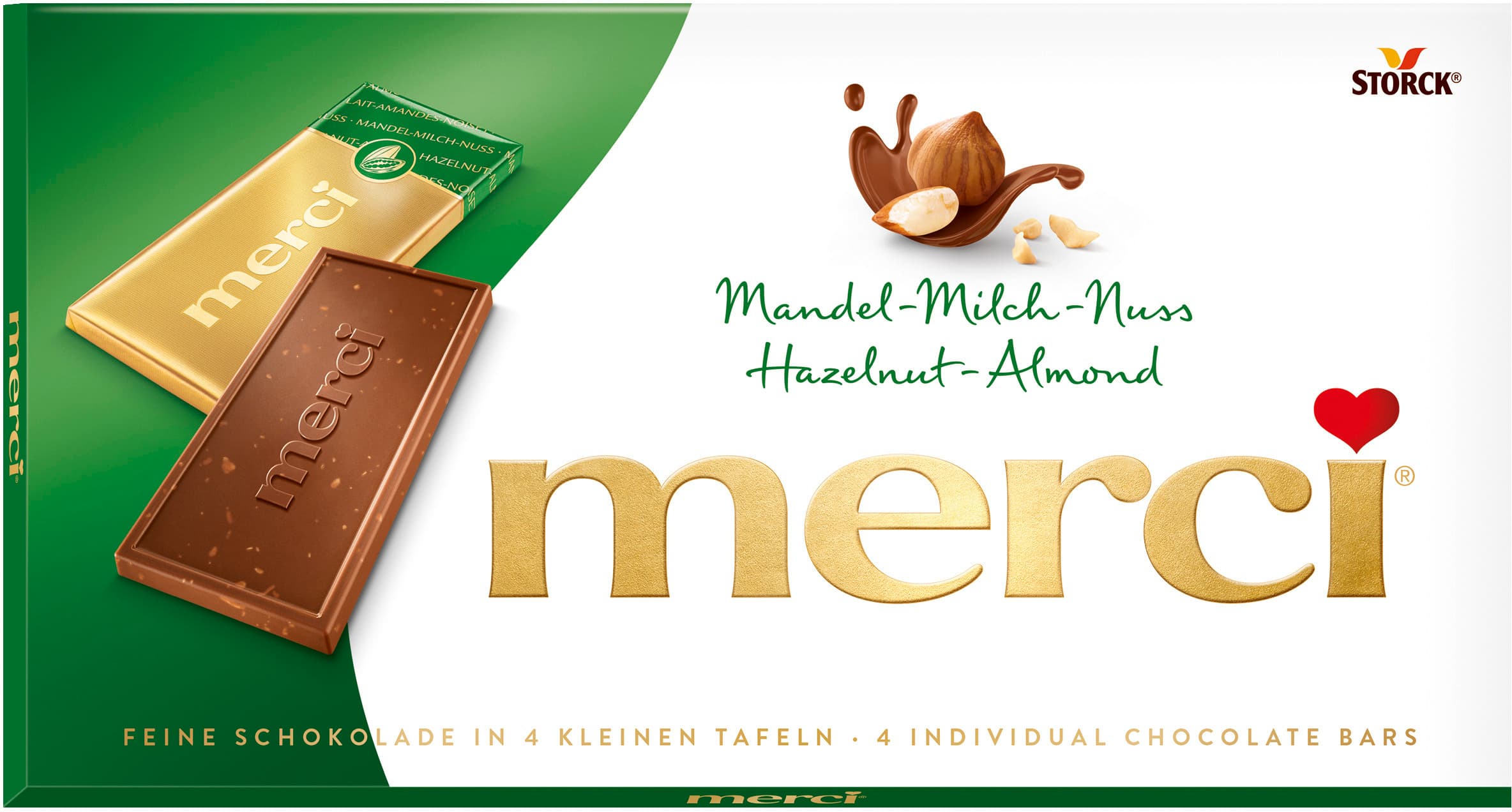 merci Tafelschokolade Mandel-Milch-Nuss