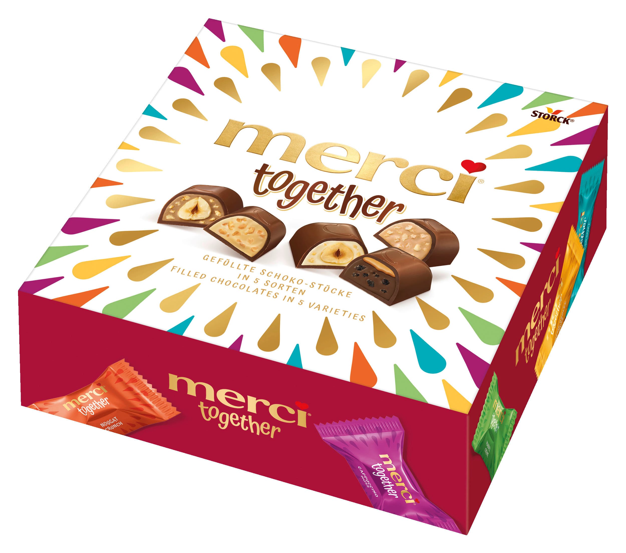 merci Pralinen together