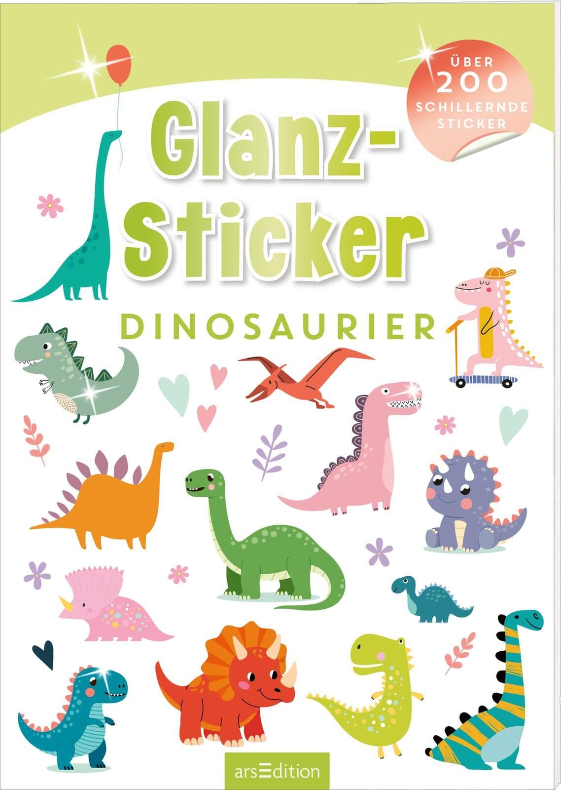 Glanz-Sticker – Dinosaurier