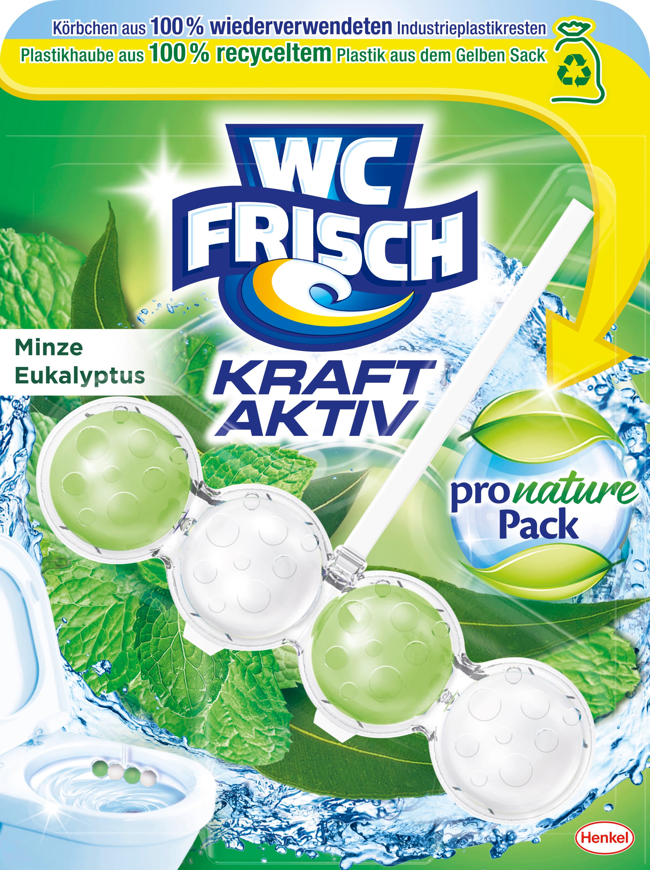 WC FRISCH Kraft-Aktiv Minze Eukalyptus