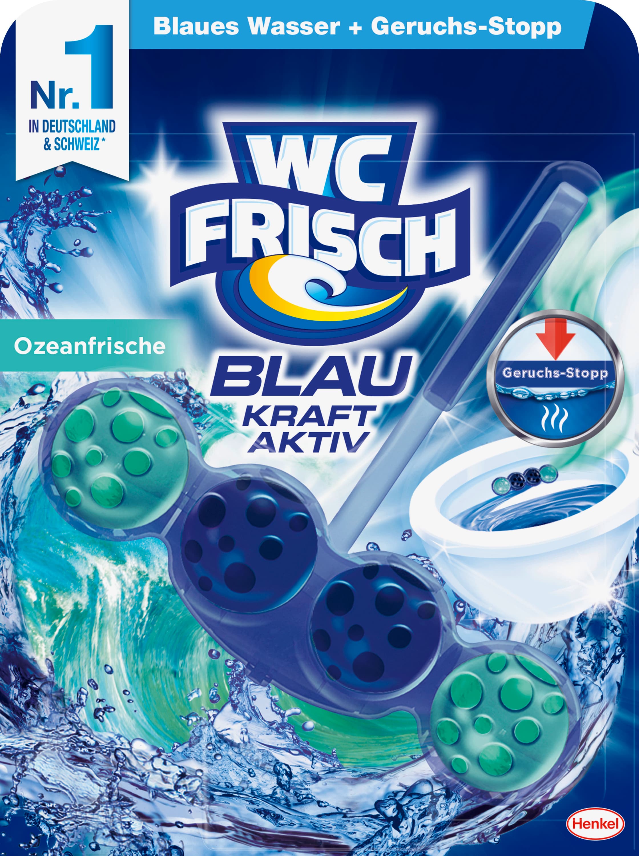 WC FRISCH Kraft Aktiv Blauspüler Ozeanfrische