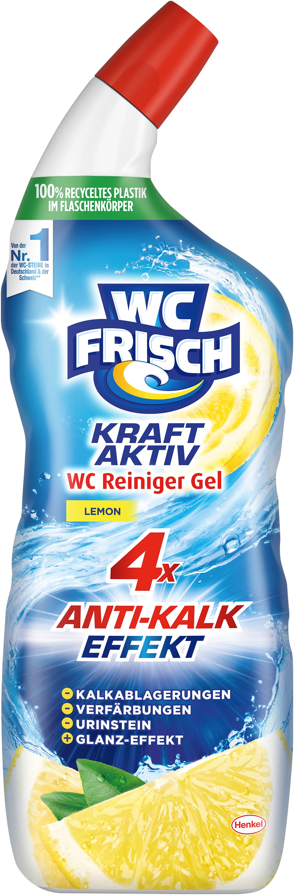 WC FRISCH Kraft Aktiv WC Reiniger Gel Lemon 750 ml