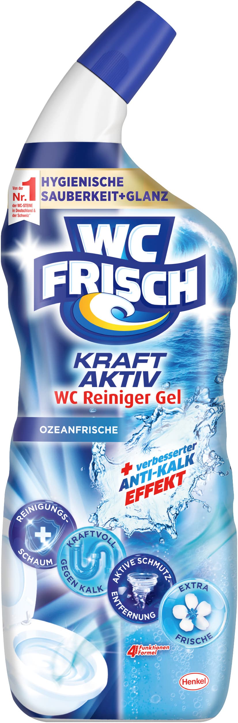 WC FRISCH Kraft Aktiv WC Reiniger Gel Ozeanfrische 750 ml