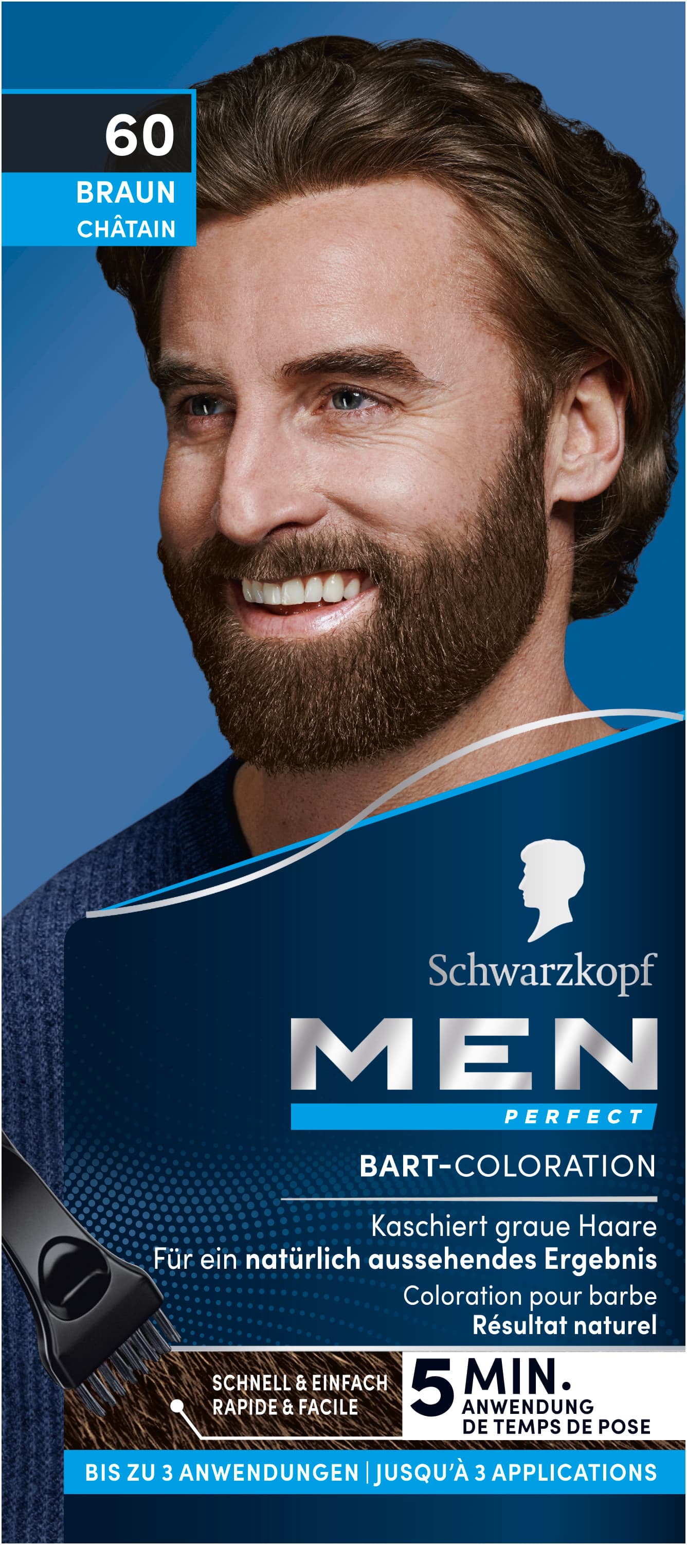 Schwarzkopf Men Perfect Bart-Coloration Stufe 2