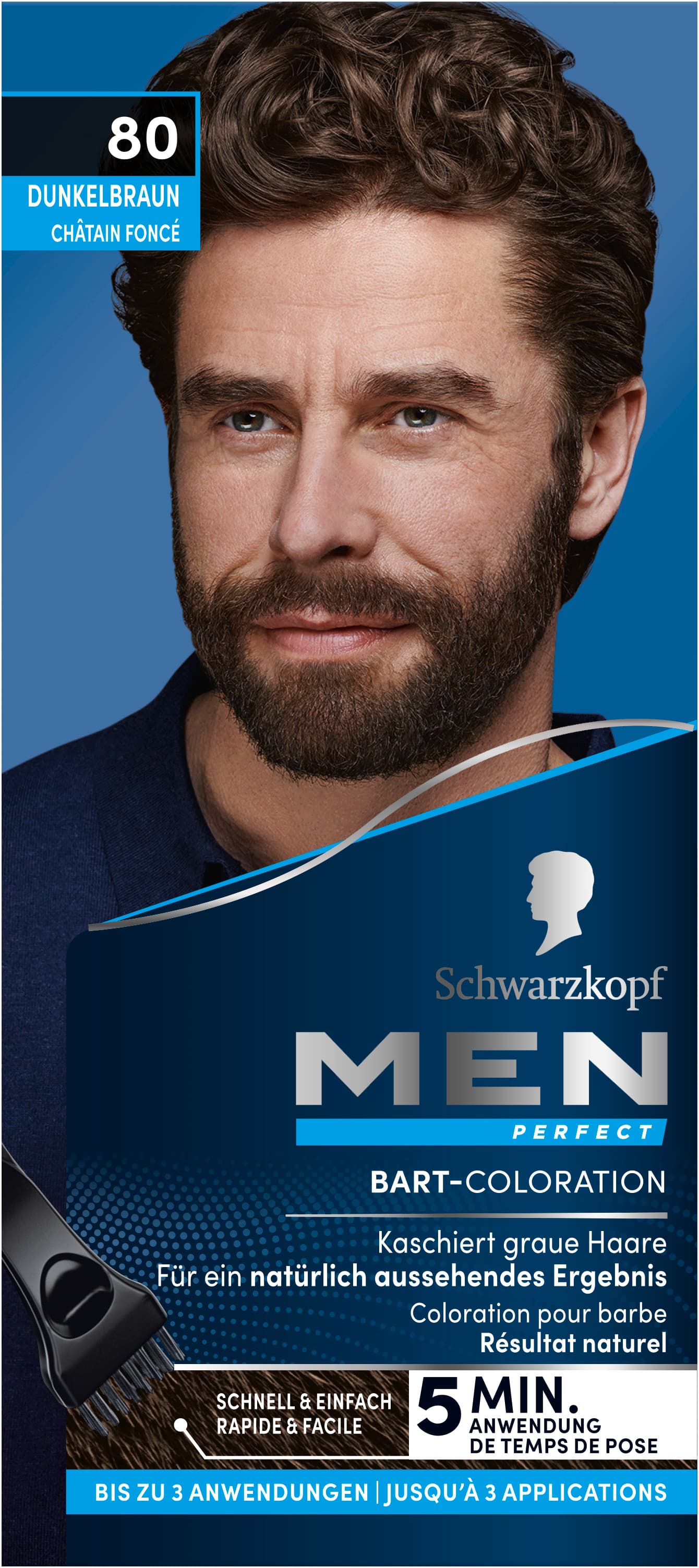 Schwarzkopf Men Perfect Bart-Coloration Stufe 2