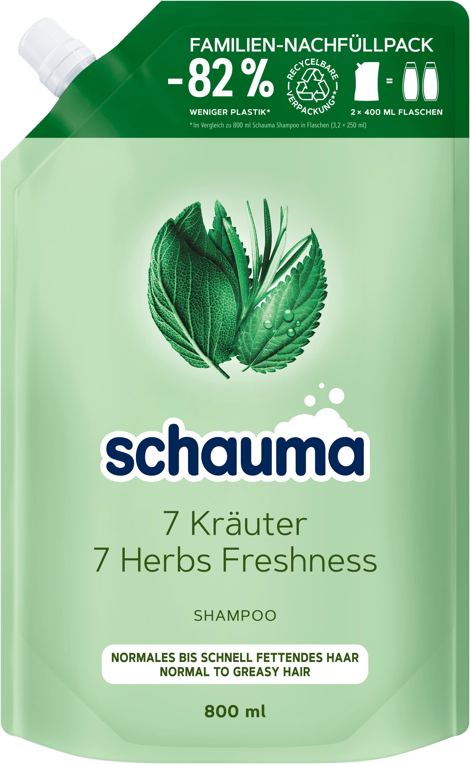 SCHAUMA Shampoo 7 Kräuter Nachfüllung