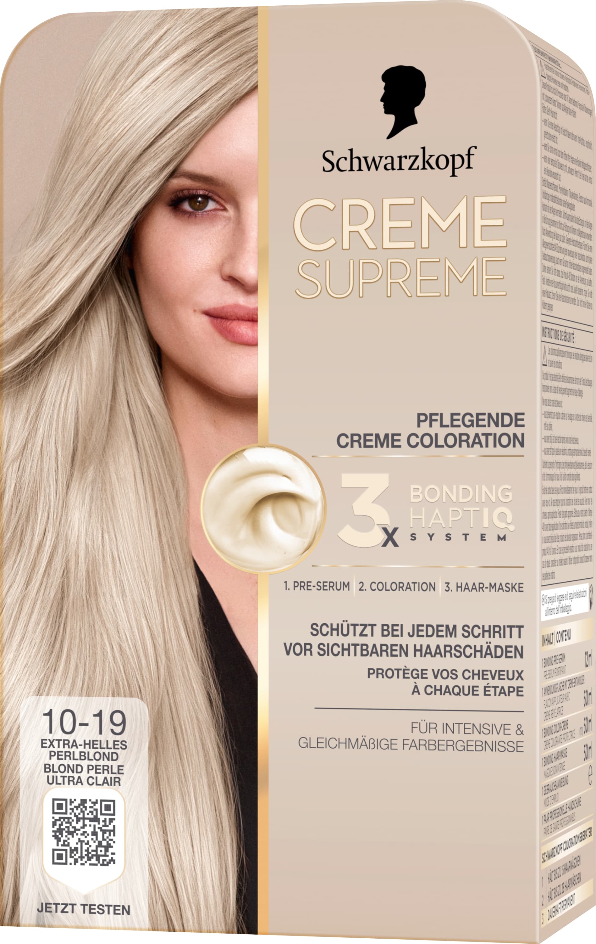 Schwarzkopf Creme Supreme 10-19 Extra-Helles Perlblond
