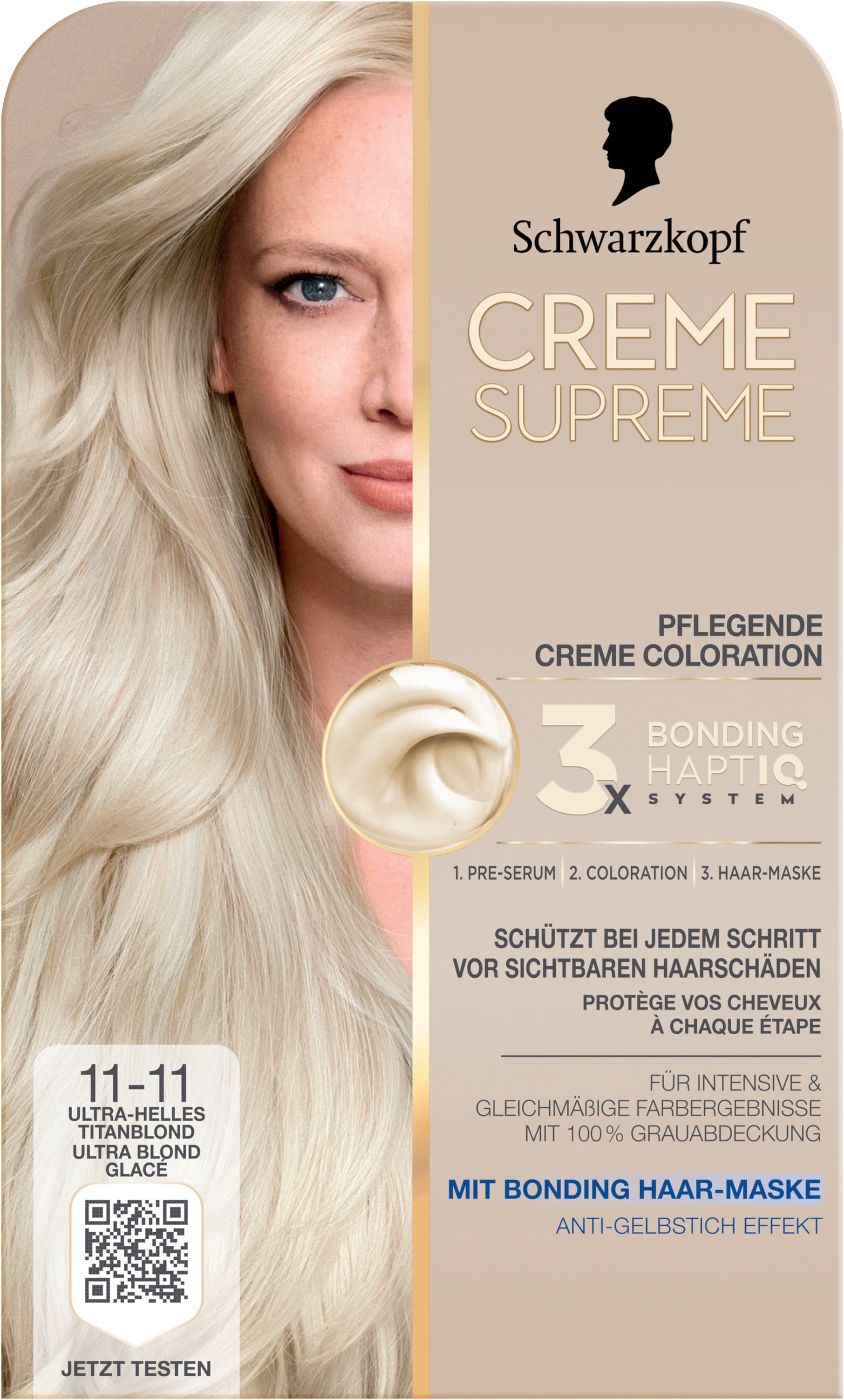 Schwarzkopf Creme Supreme 11-11 Ultra-Helles Titanblond
