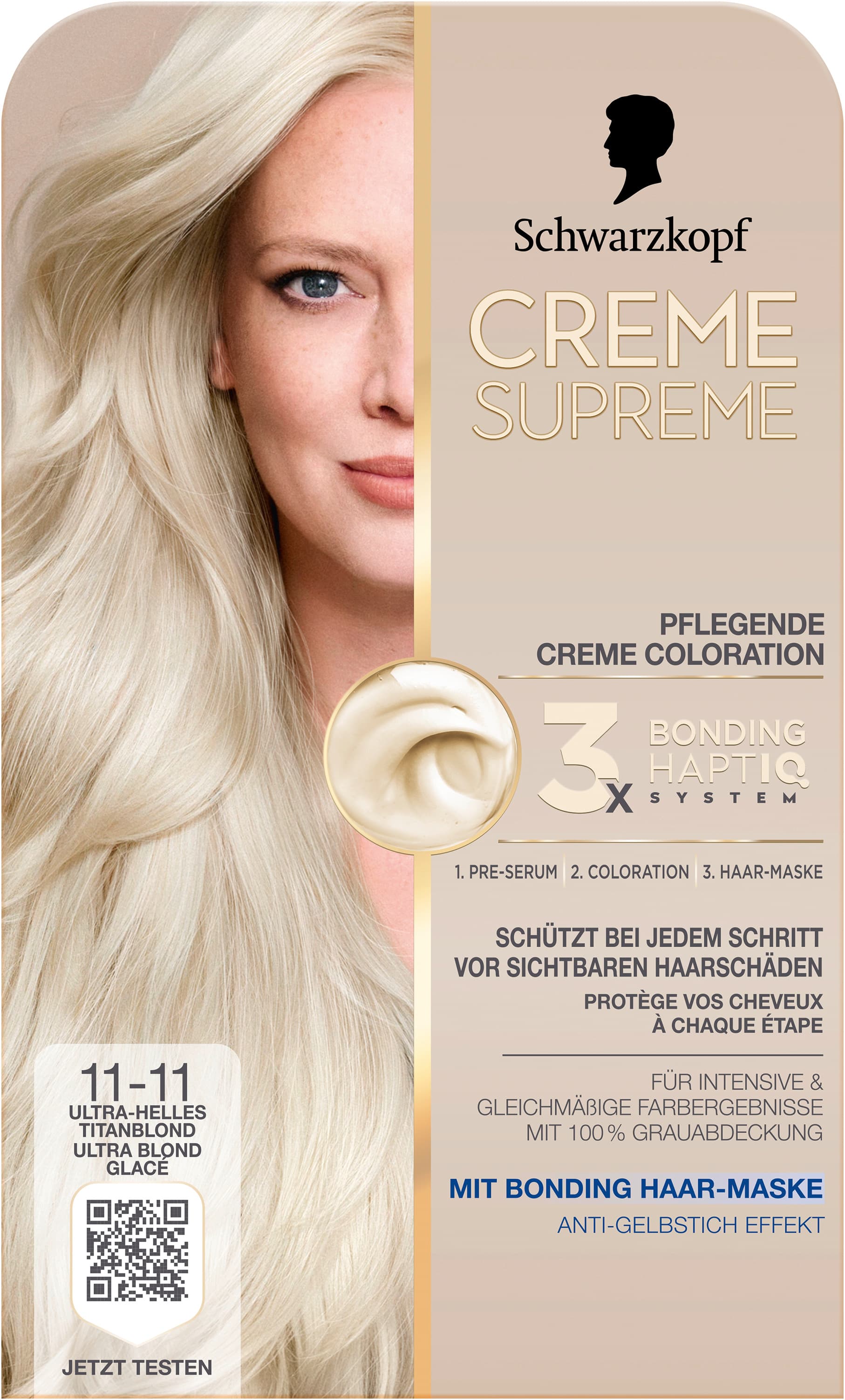 Schwarzkopf Creme Supreme 11-11 Ultra-Helles Titanblond