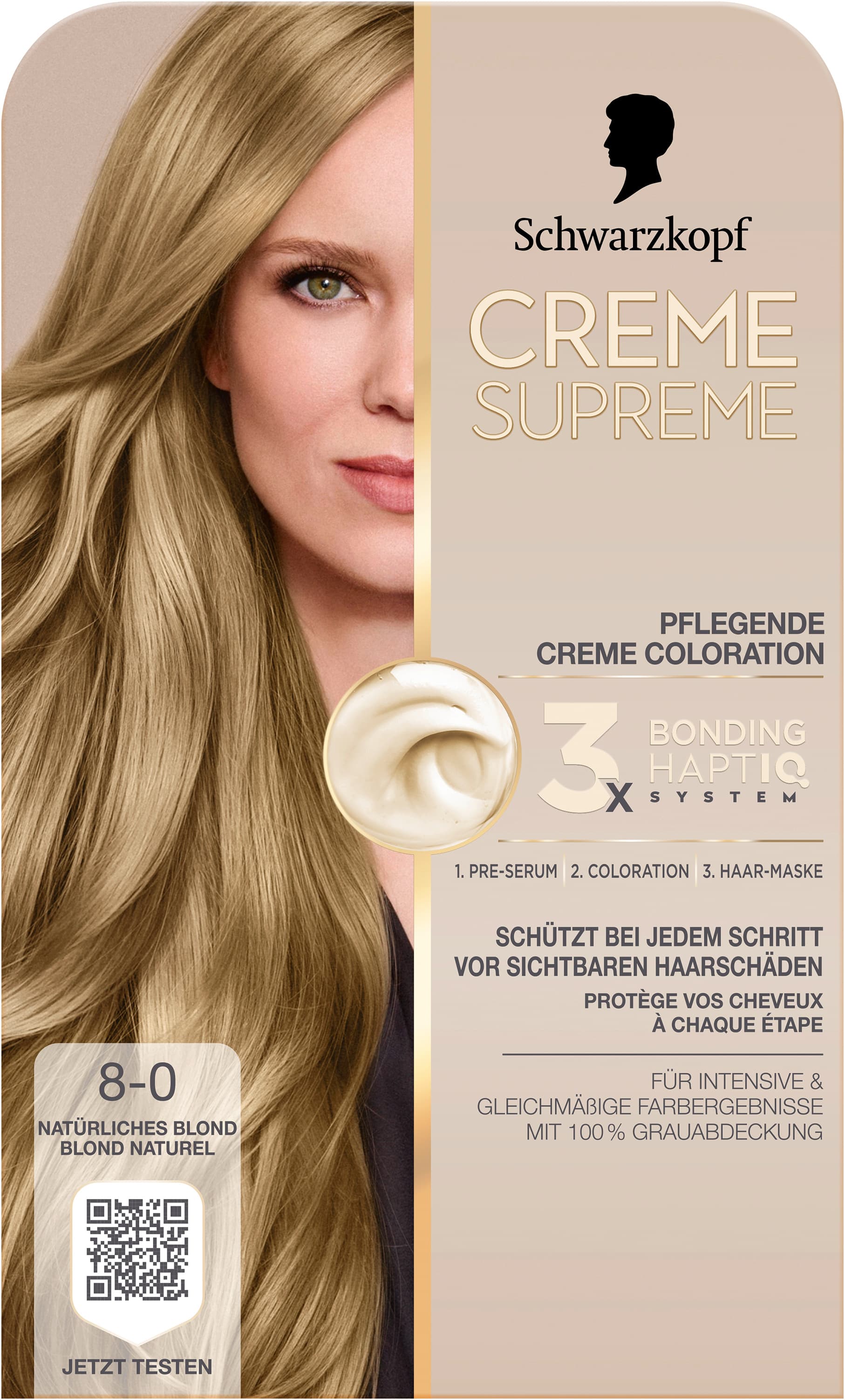 Schwarzkopf Creme Supreme 8-0 Natürliches Blond