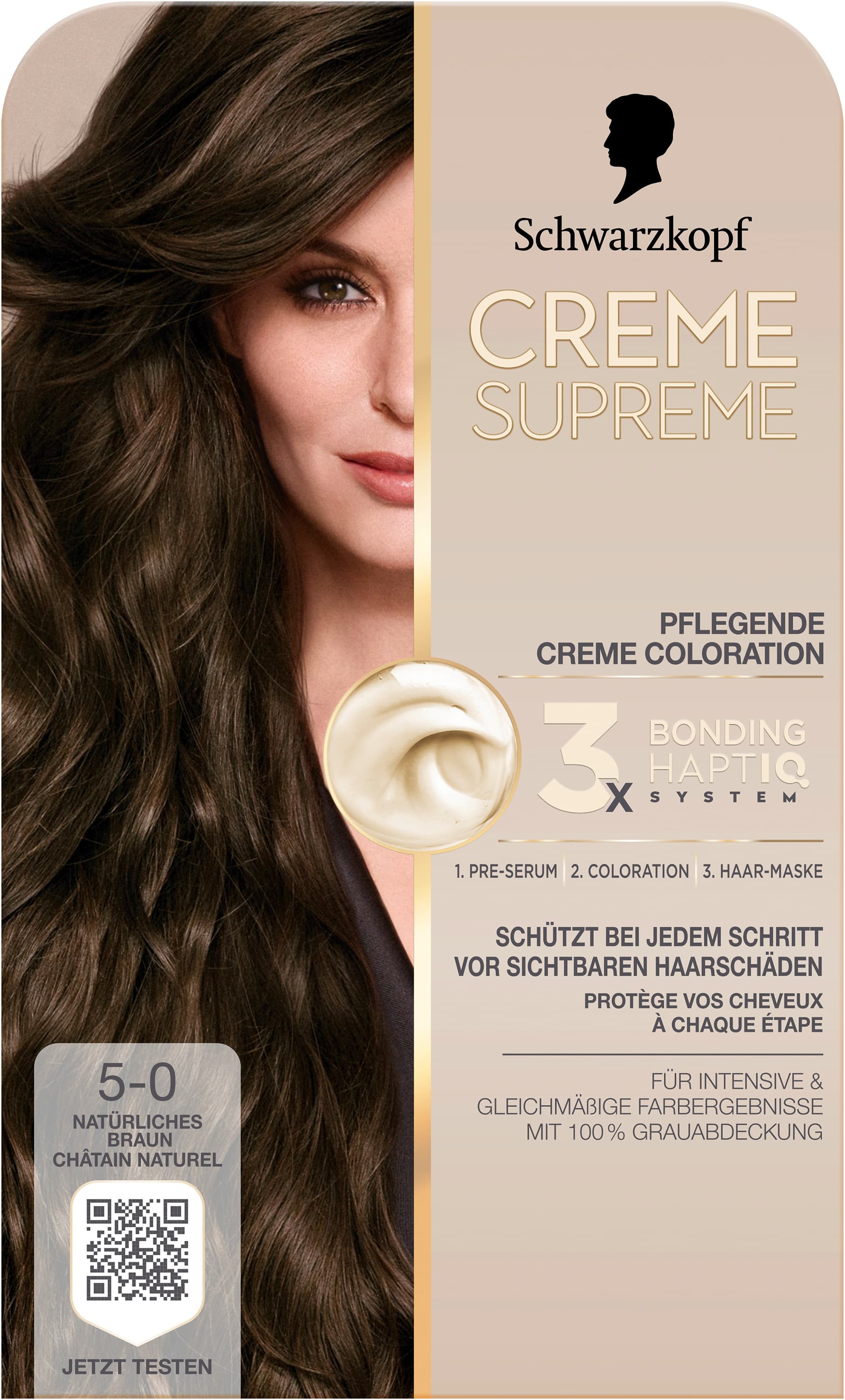 Schwarzkopf Creme Supreme 5-0 Natürliches Braun