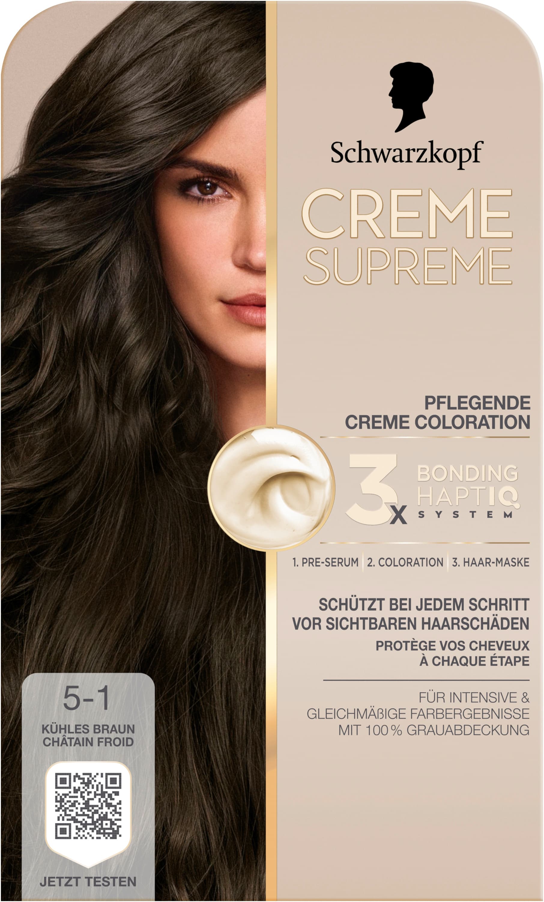 Schwarzkopf Creme Supreme 5-1 Kühles Braun