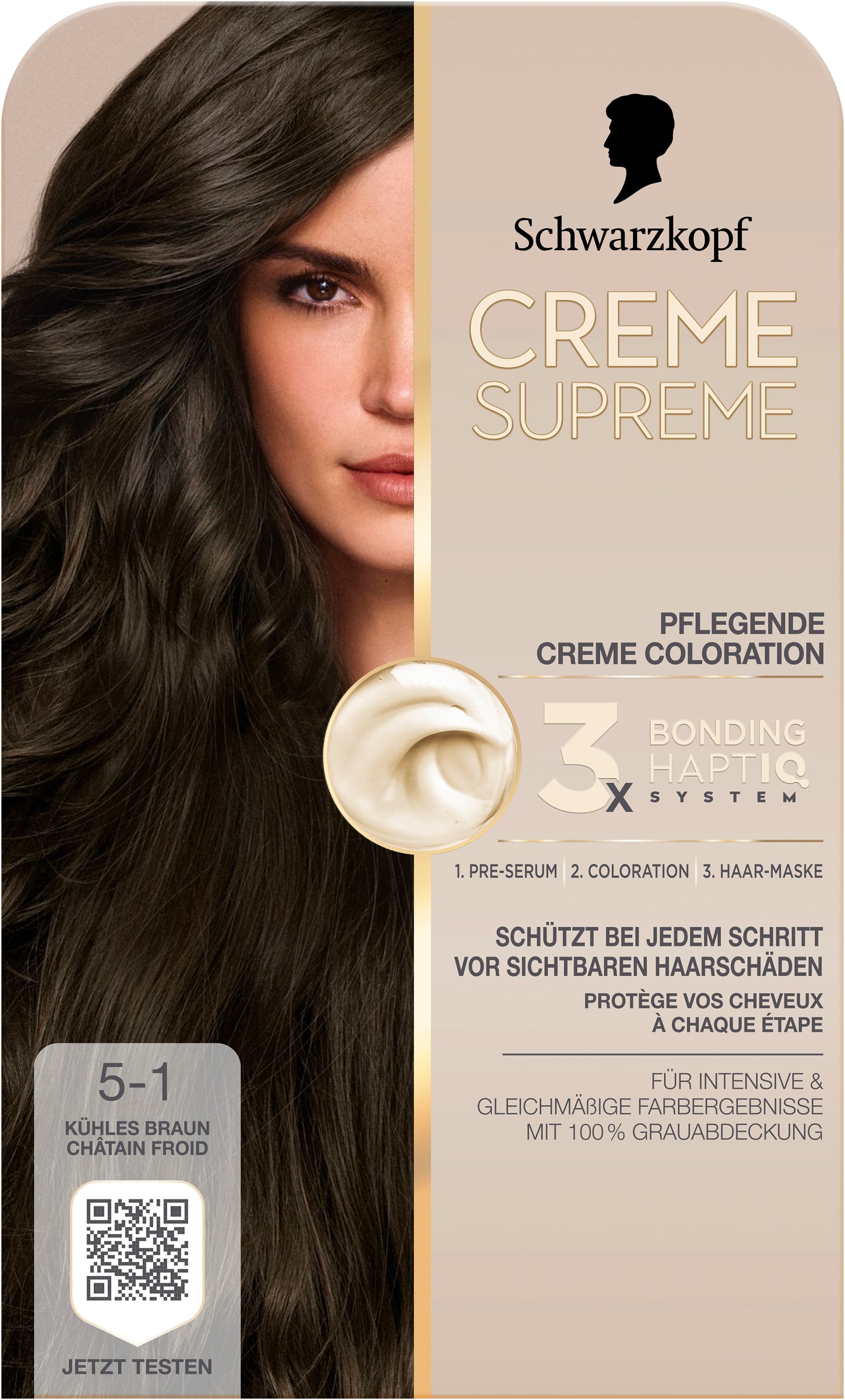 Schwarzkopf Creme Supreme 5-1 Kühles Braun