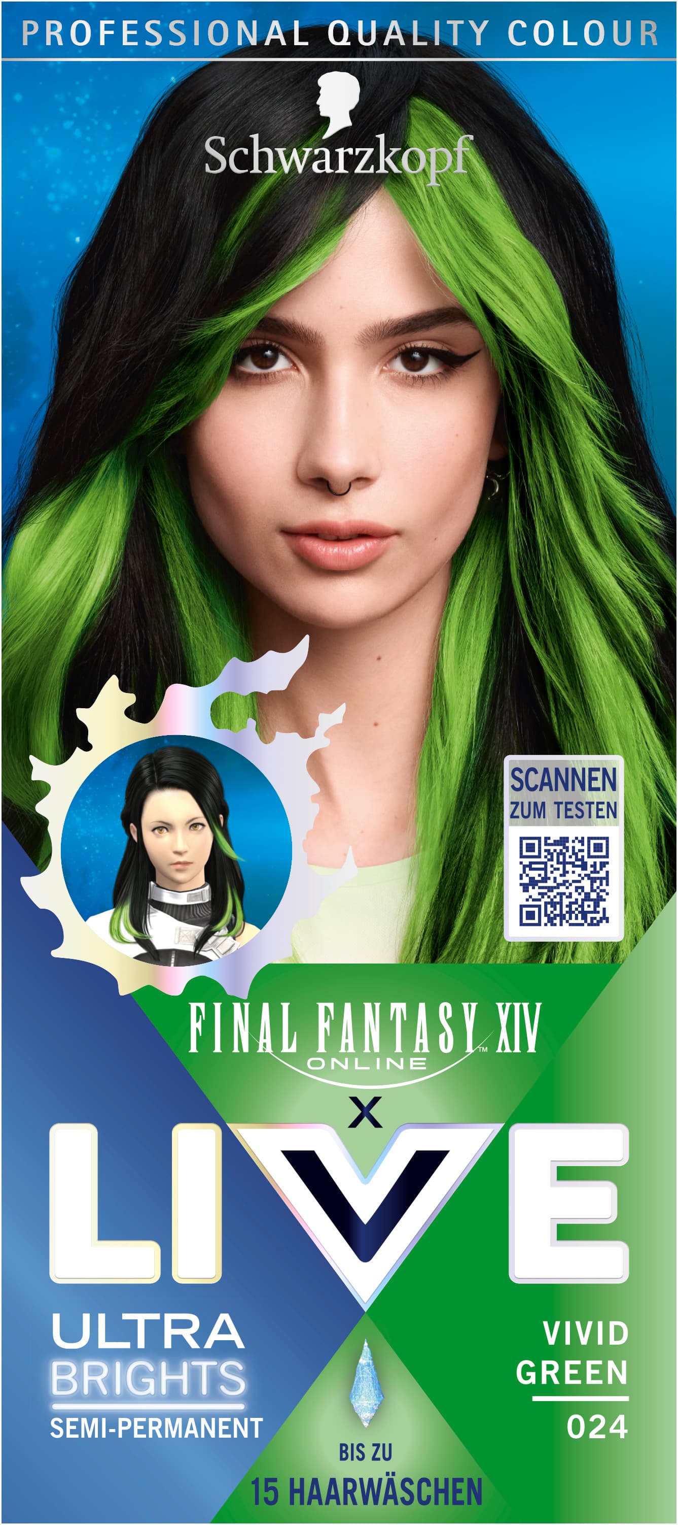 Schwarzkopf LIVE Ultra Brights 024 Vivid Green