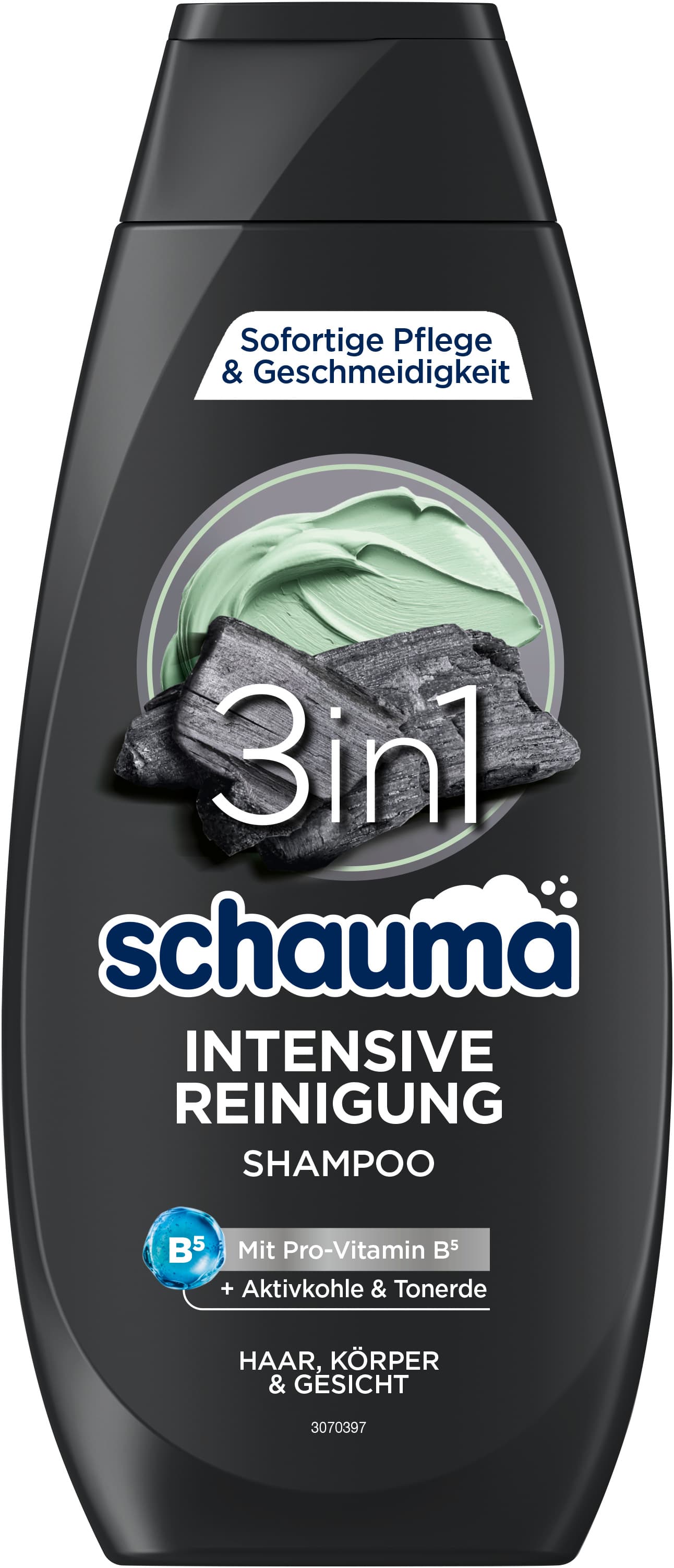 SCHAUMA 3in1 Shampoo Intensive Reinigung – Reinigende Formel für Haare, Körper & Gesicht