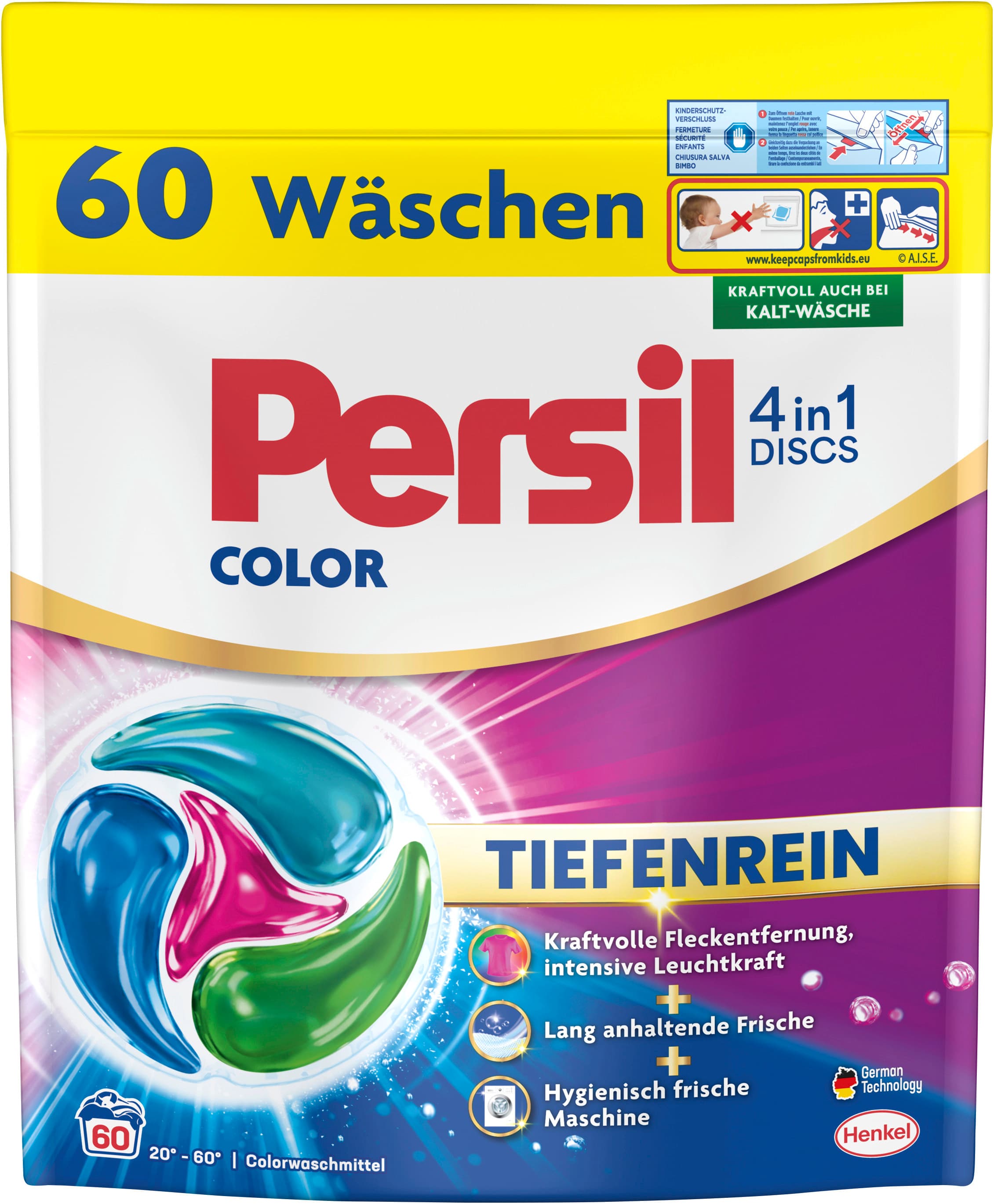 PERSIL Prací prostriedok na farebnú bielizeň, disky Color 60 pracích prášok